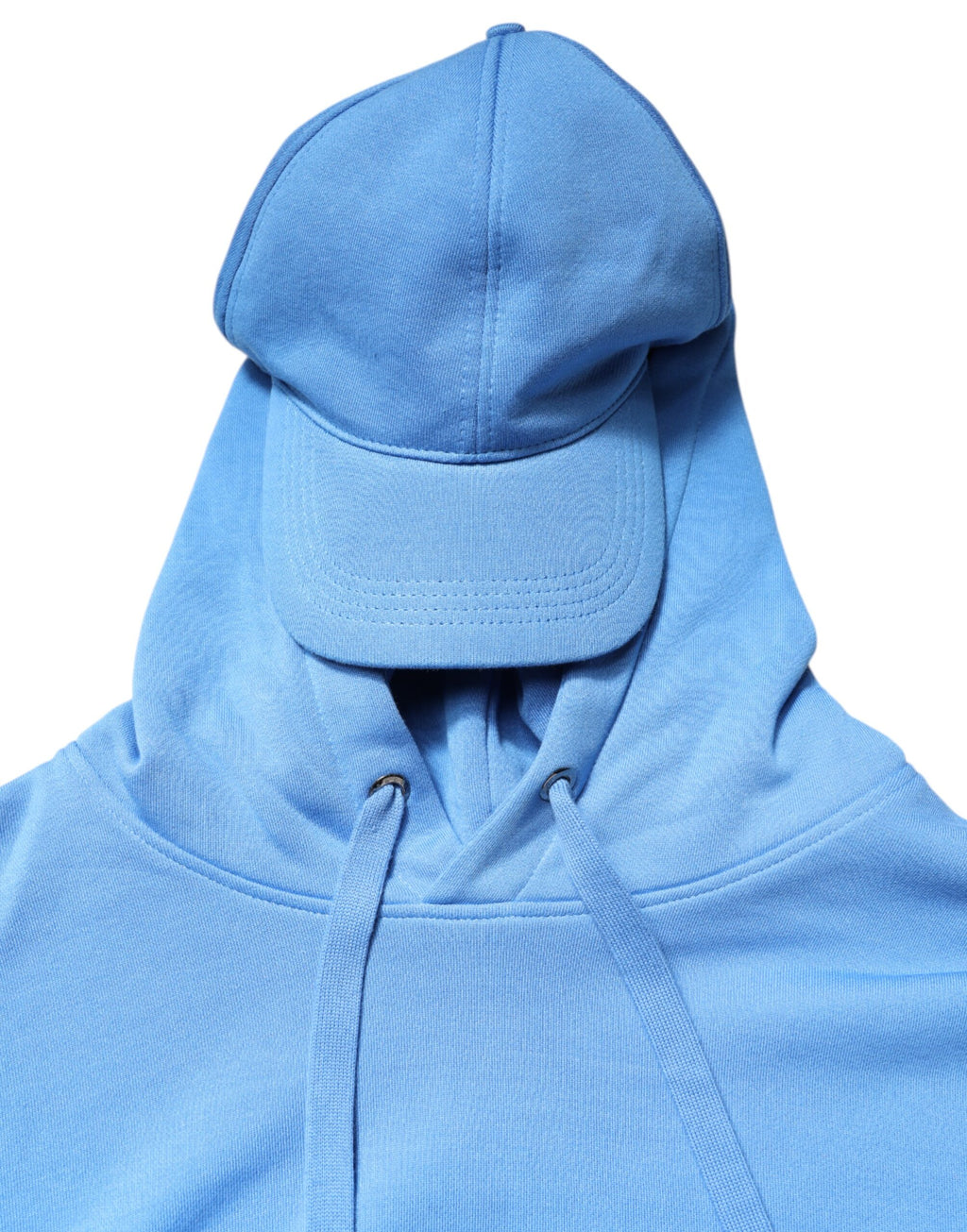 Pull à capuche en coton bleu Dolce &amp; Gabbana pour homme