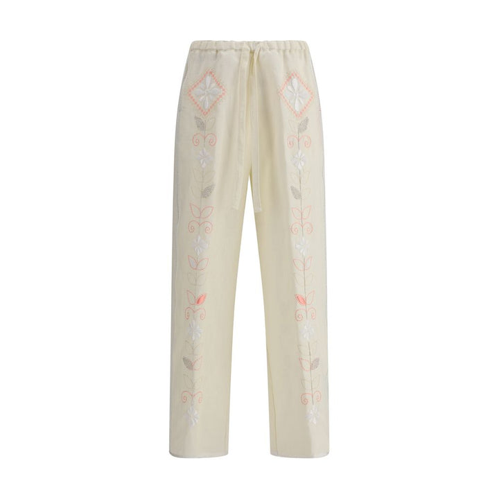 Forte_Forte Embroidered linen Pants