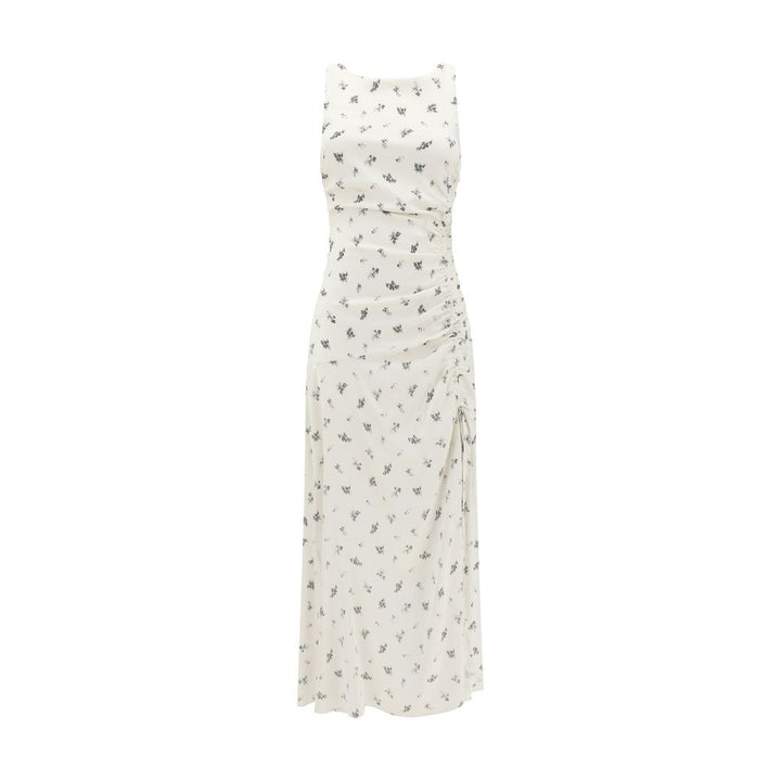 Ganni Satin floral long Dress