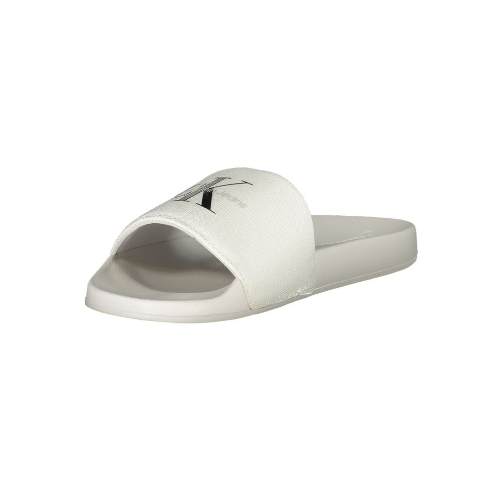 Calvin Klein White Polyester Women Sandal