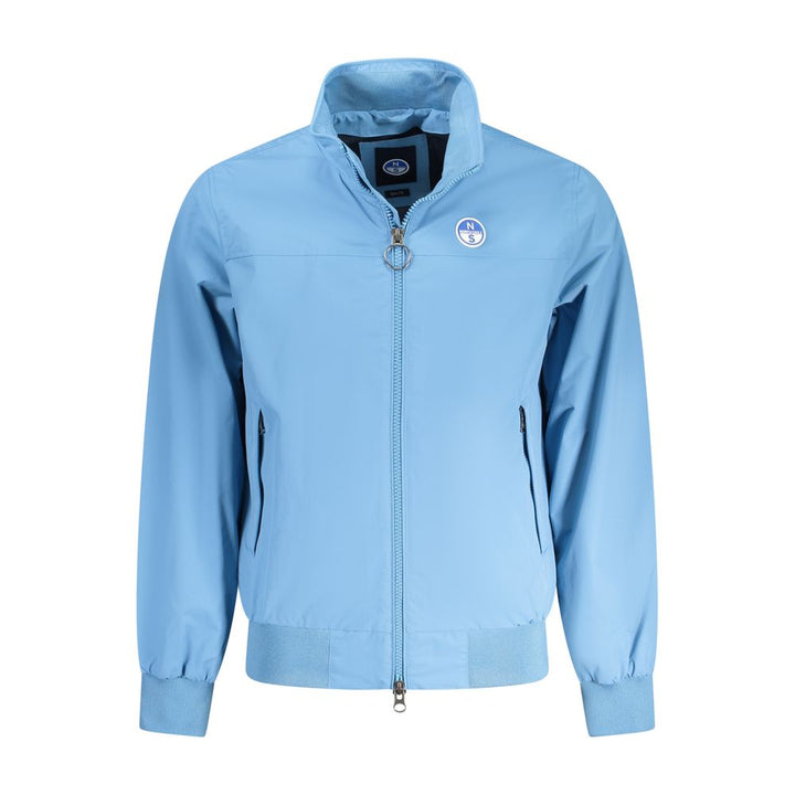 North Sails Light Blue Polyamide Men Jacket