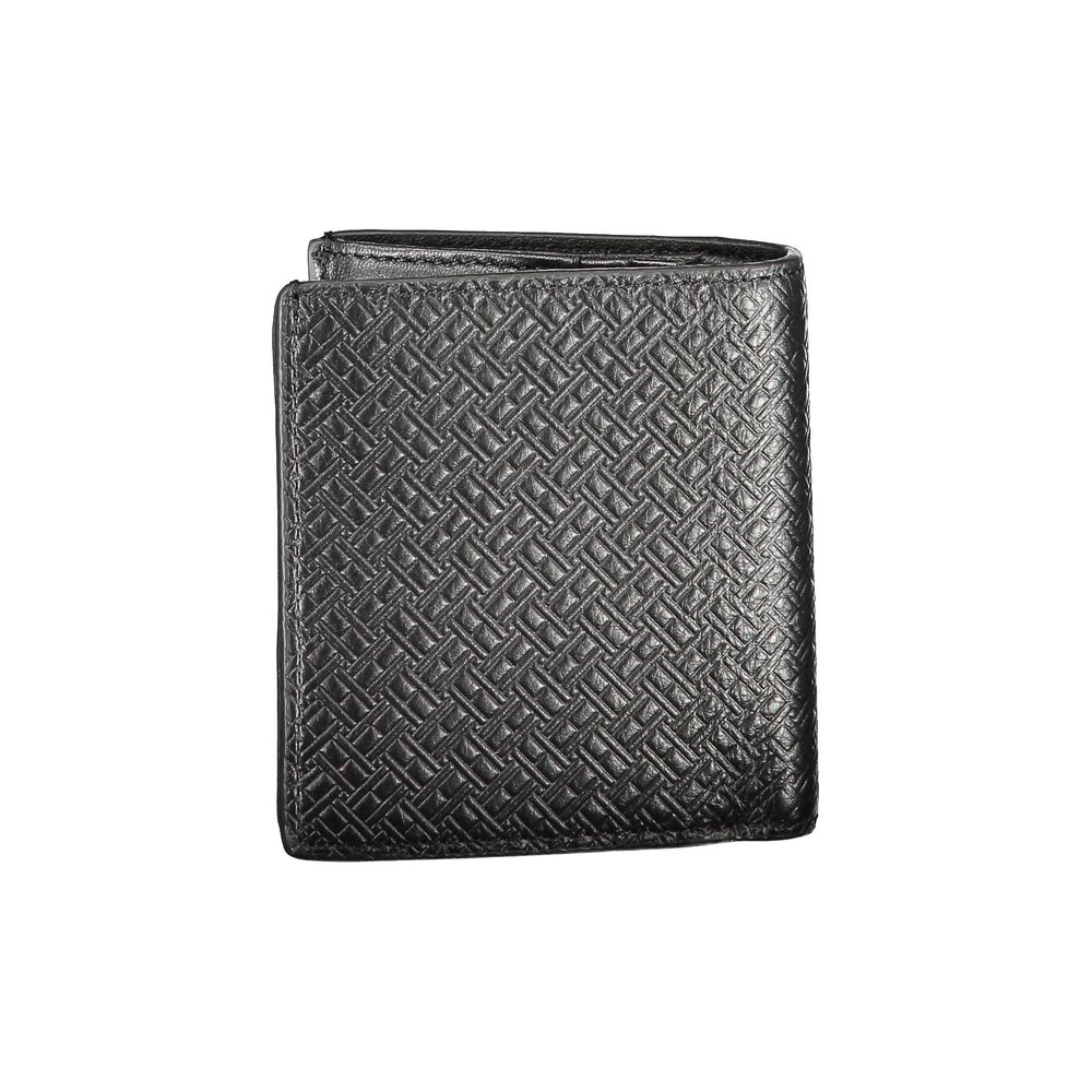 Portefeuille homme en cuir noir Tommy Hilfiger