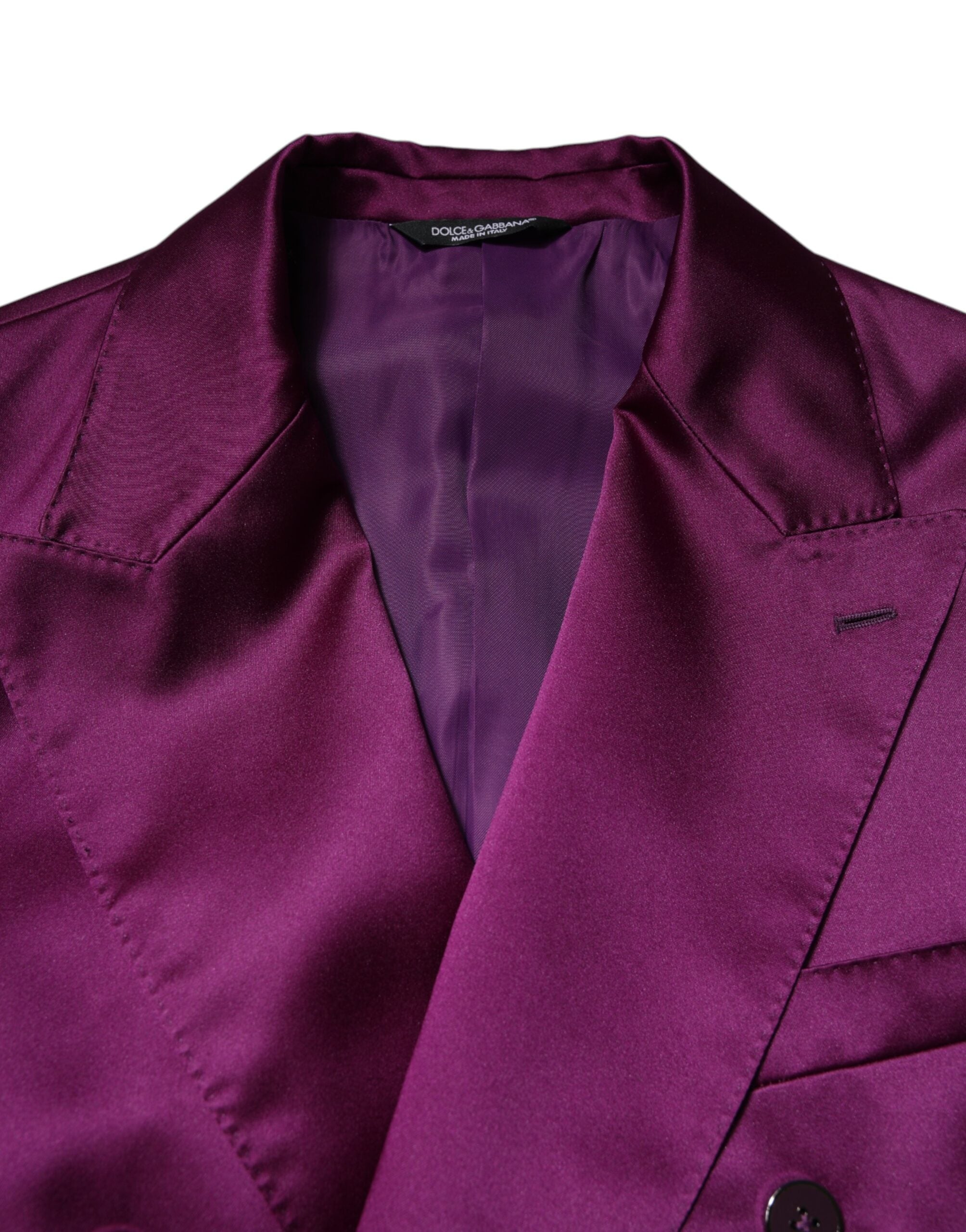 Blazer croisé violet pour homme Dolce &amp; Gabbana