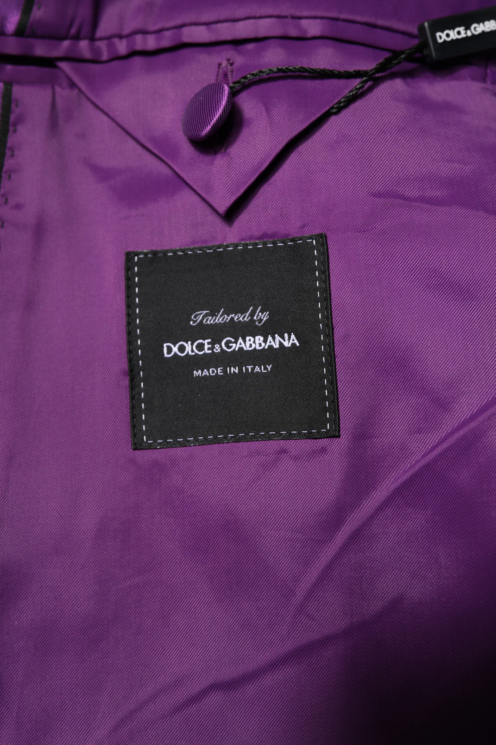 Blazer croisé violet pour homme Dolce &amp; Gabbana