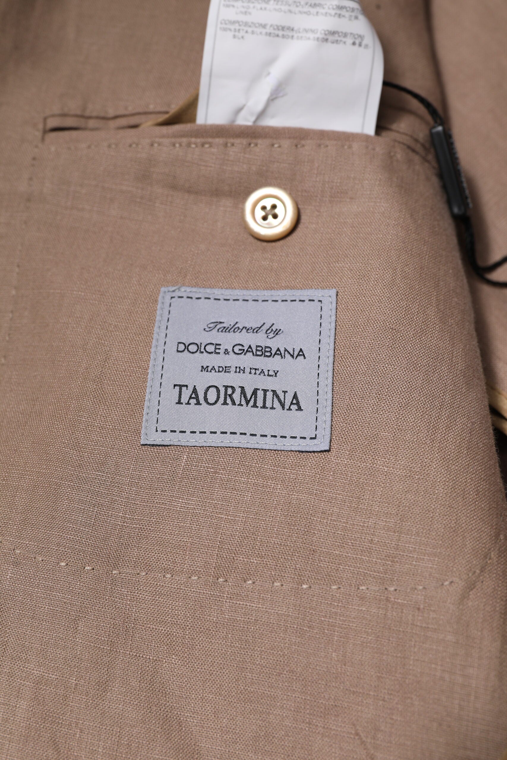 Blazer croisé beige TAORMINA de Dolce &amp; Gabbana