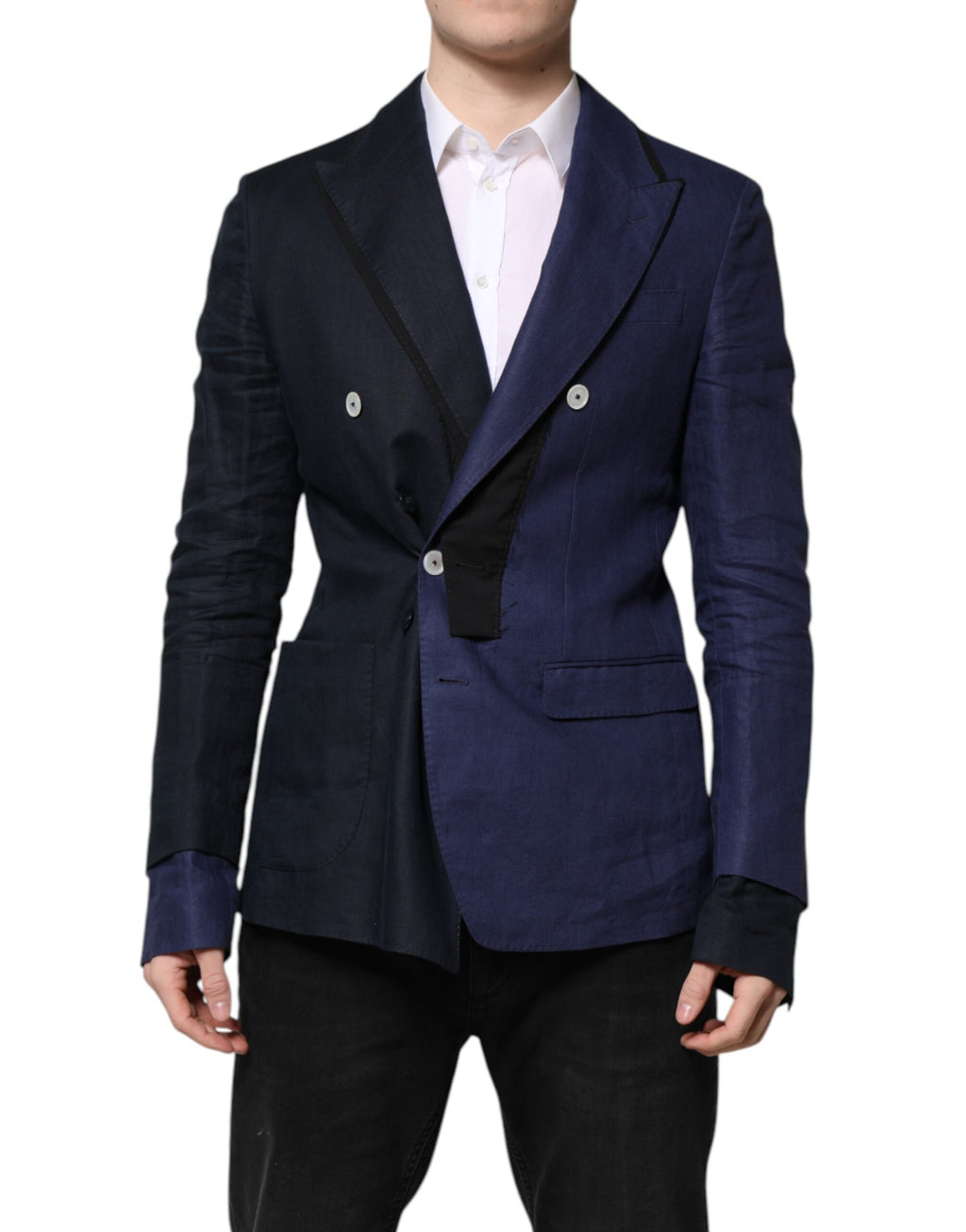 Blazer croisé bleu marine Dolce &amp; Gabbana