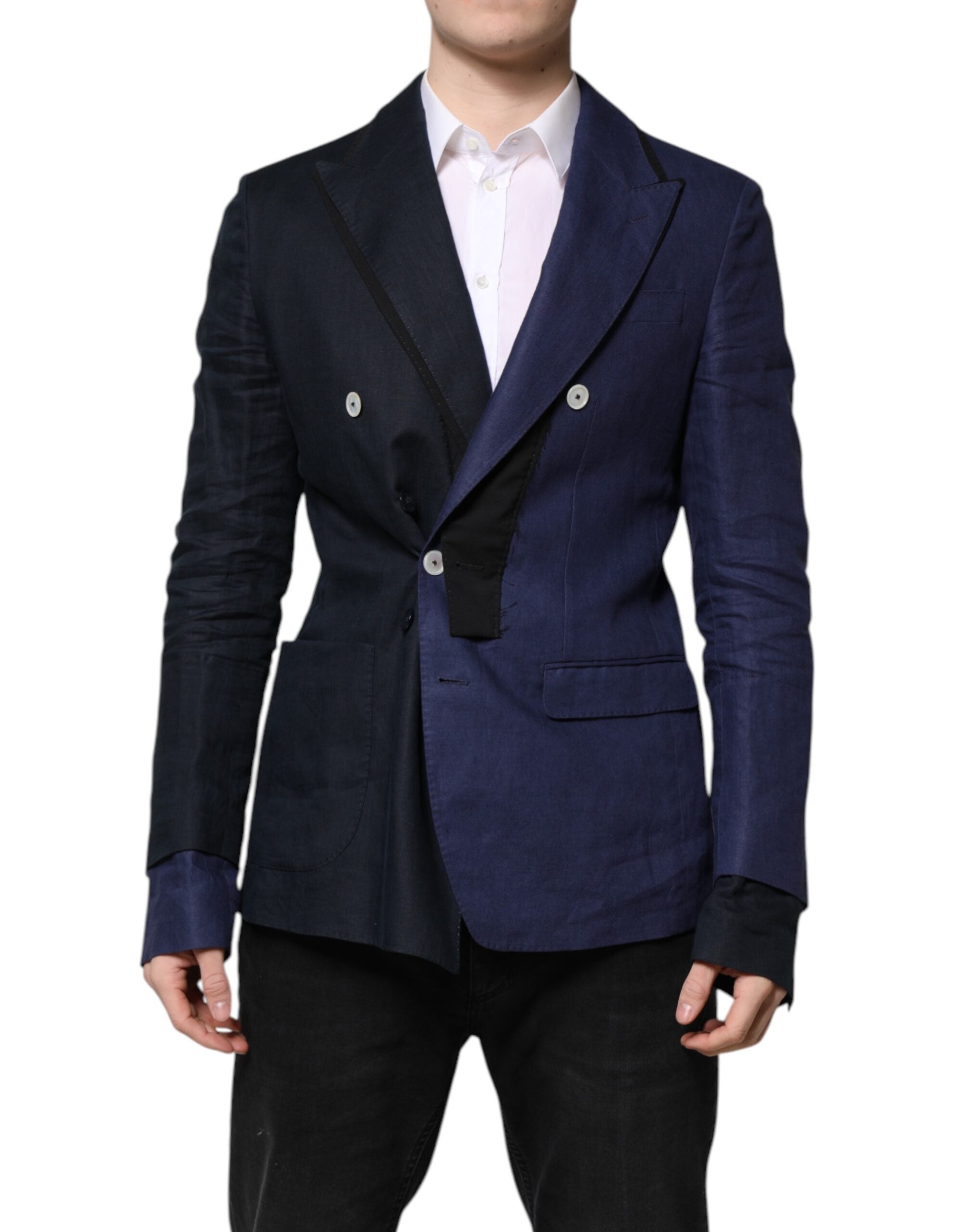Blazer croisé bleu marine Dolce &amp; Gabbana