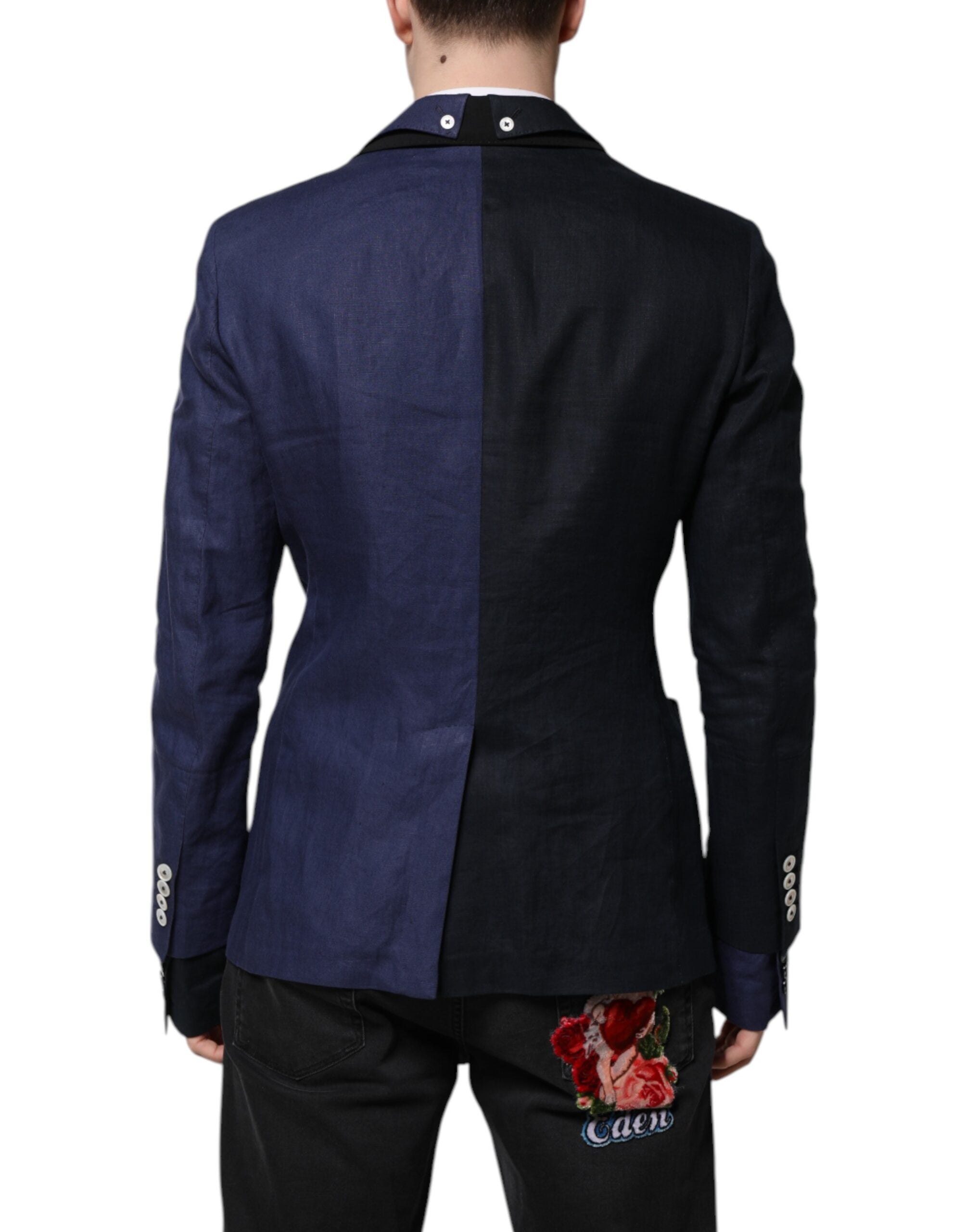 Blazer croisé bleu marine Dolce &amp; Gabbana