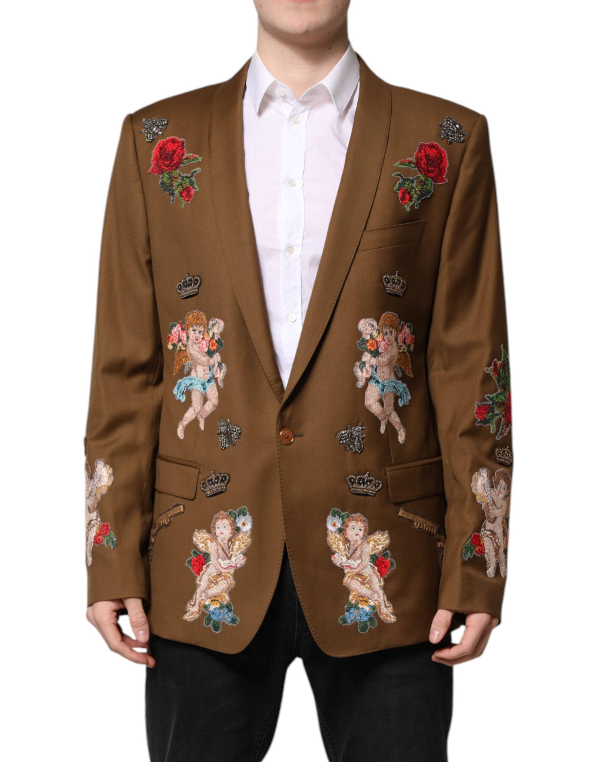 Blazer simple boutonnage Dolce &amp; Gabbana marron MARTINI