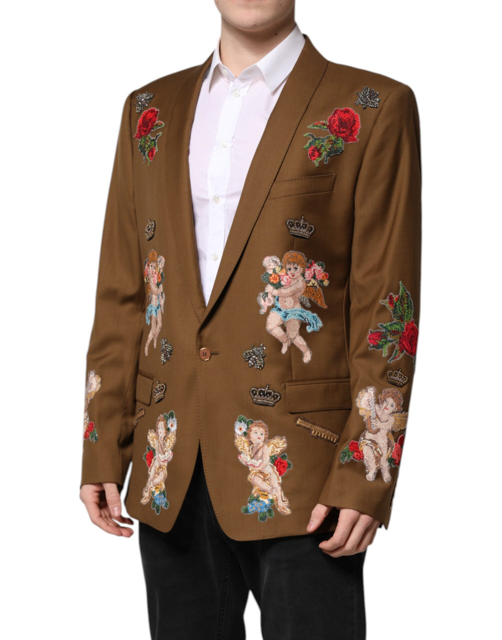Blazer simple boutonnage Dolce &amp; Gabbana marron MARTINI