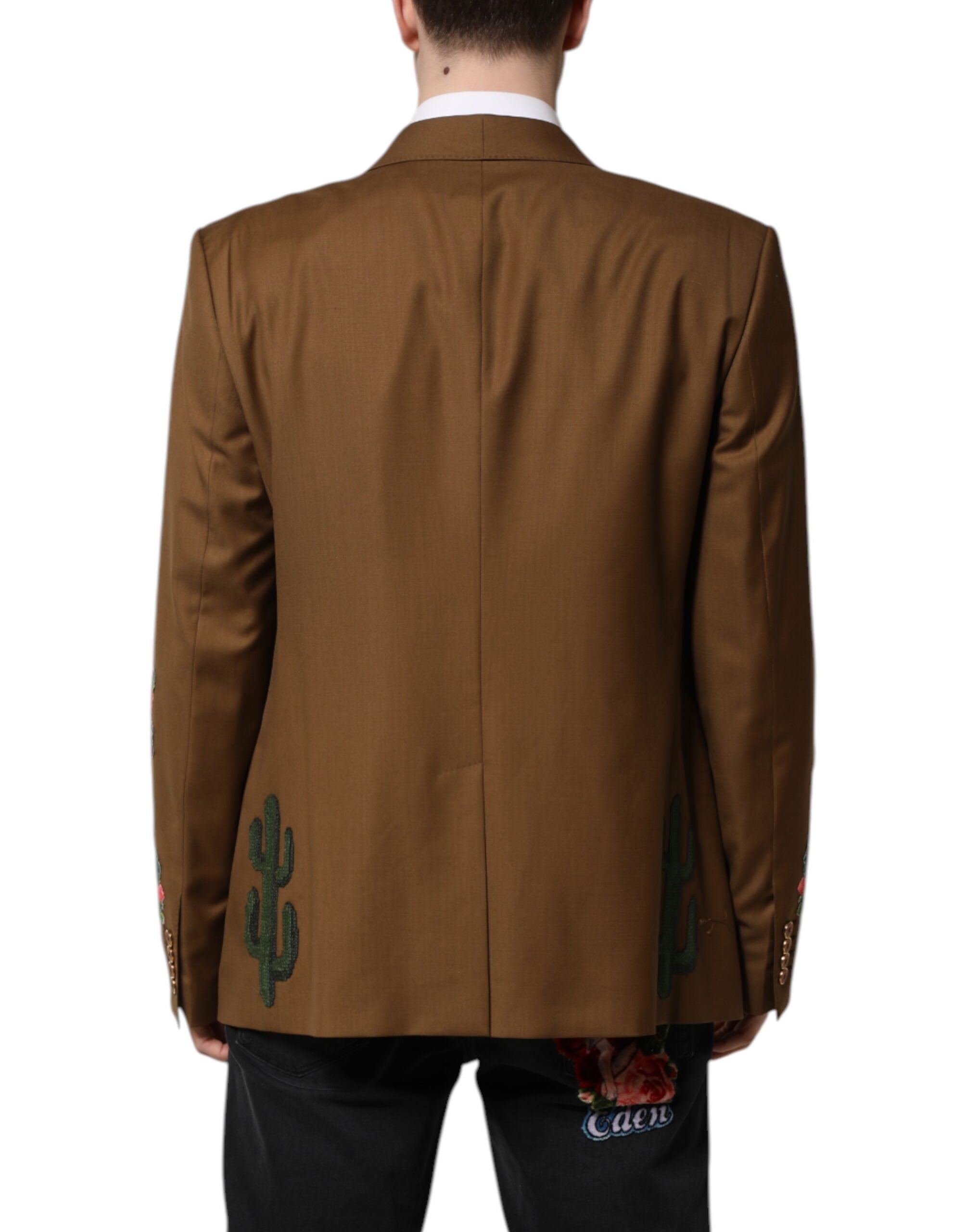 Blazer simple boutonnage Dolce &amp; Gabbana marron MARTINI