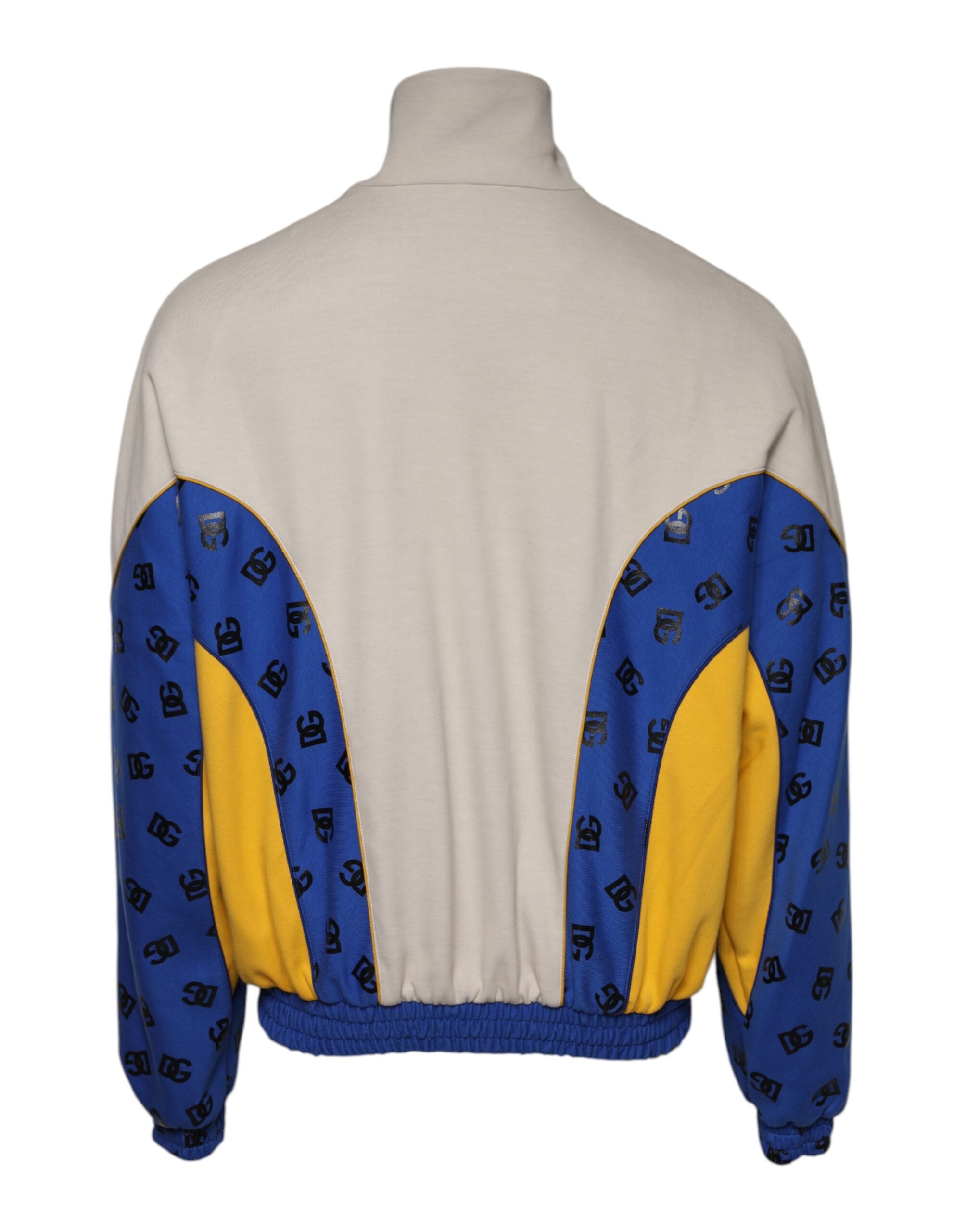 Blouson aviateur entièrement zippé en polyester multicolore Dolce &amp; Gabbana