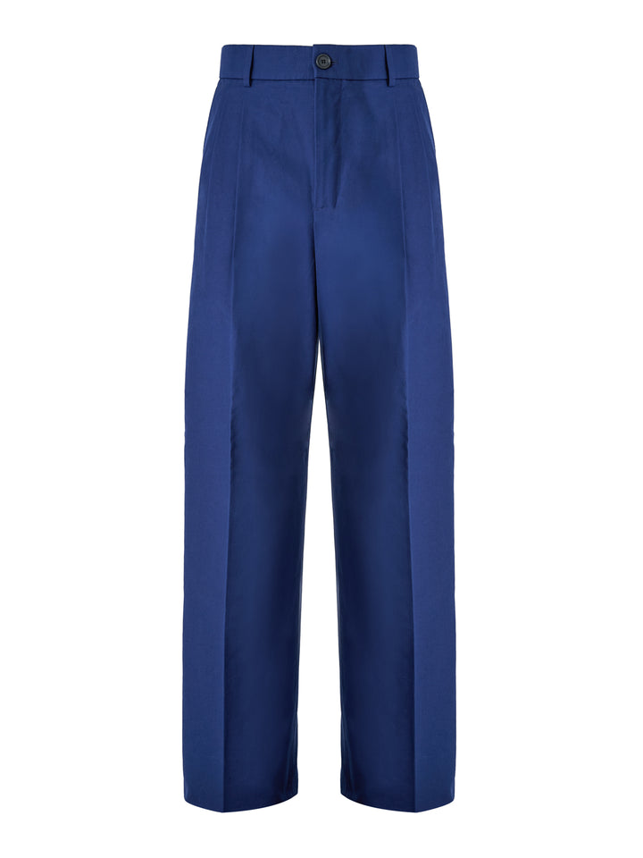 Gucci Blaue klassische Baumwollhose