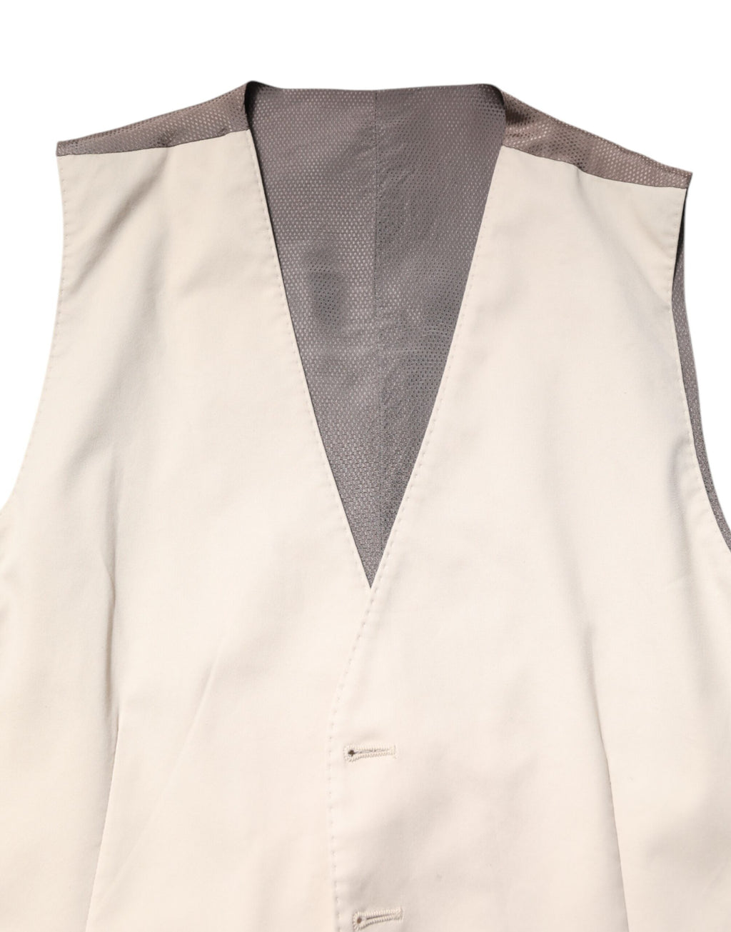 Gilet habillé beige et gris pour homme Dolce &amp; Gabbana