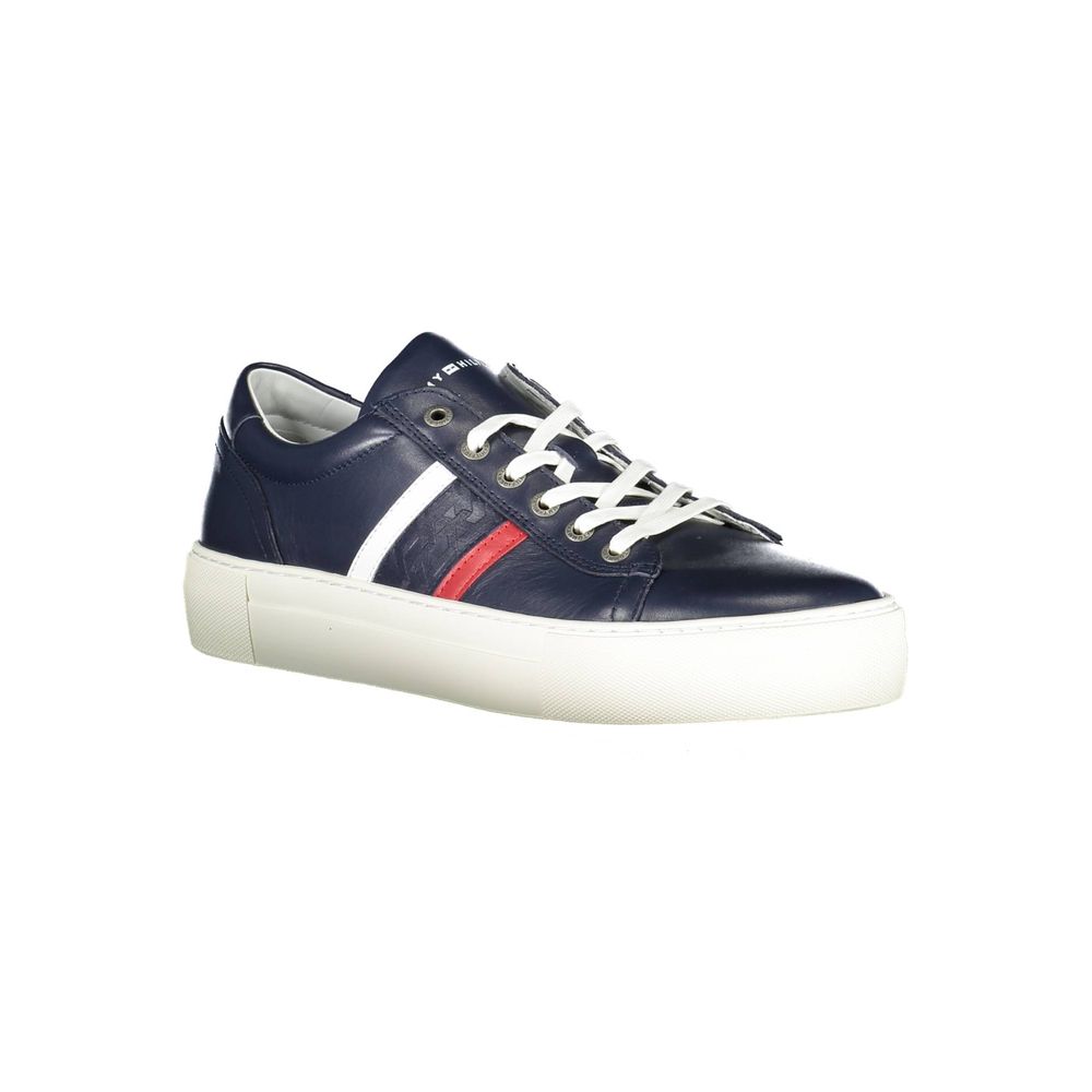 Baskets Tommy Hilfiger en cuir bleu pour homme