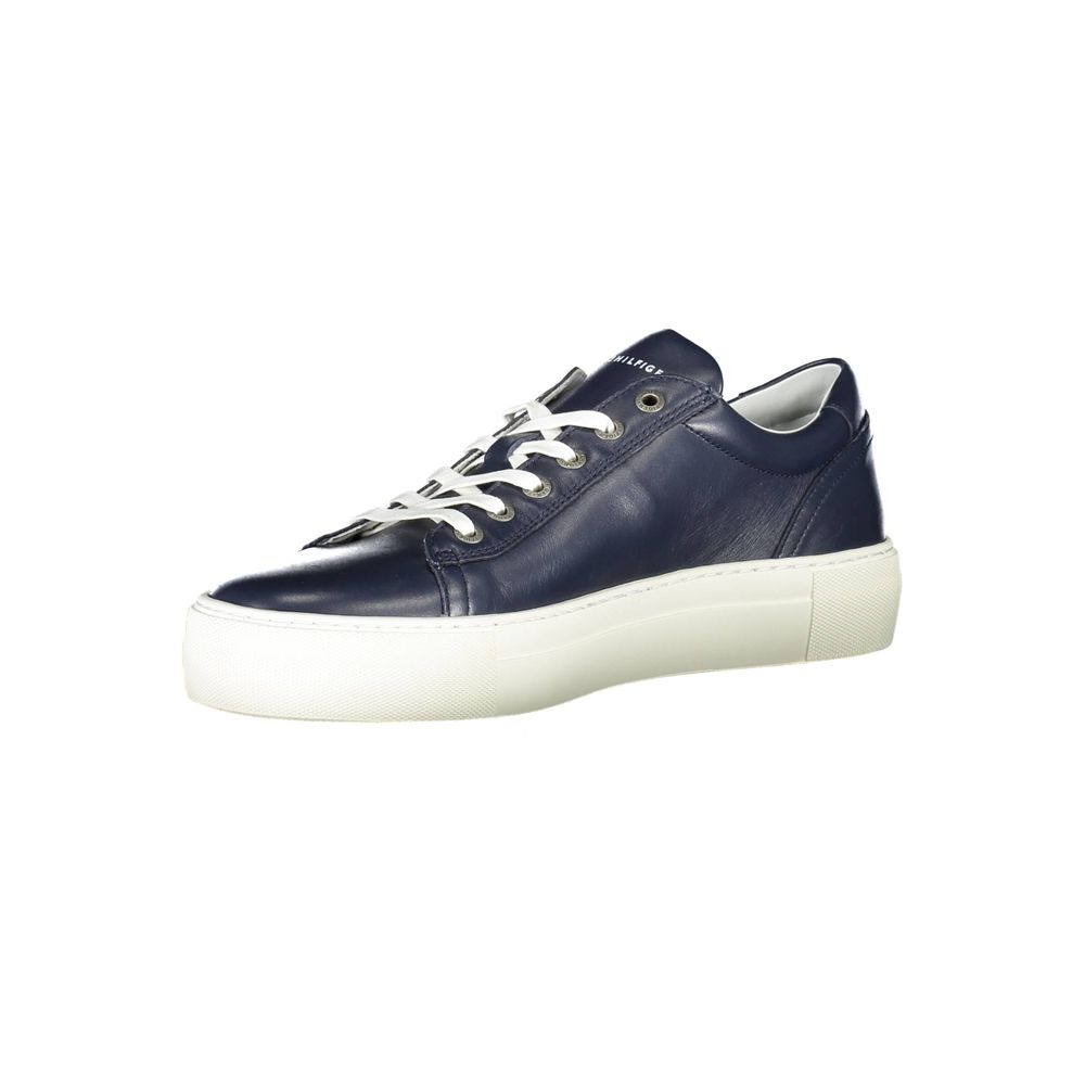 Baskets Tommy Hilfiger en cuir bleu pour homme