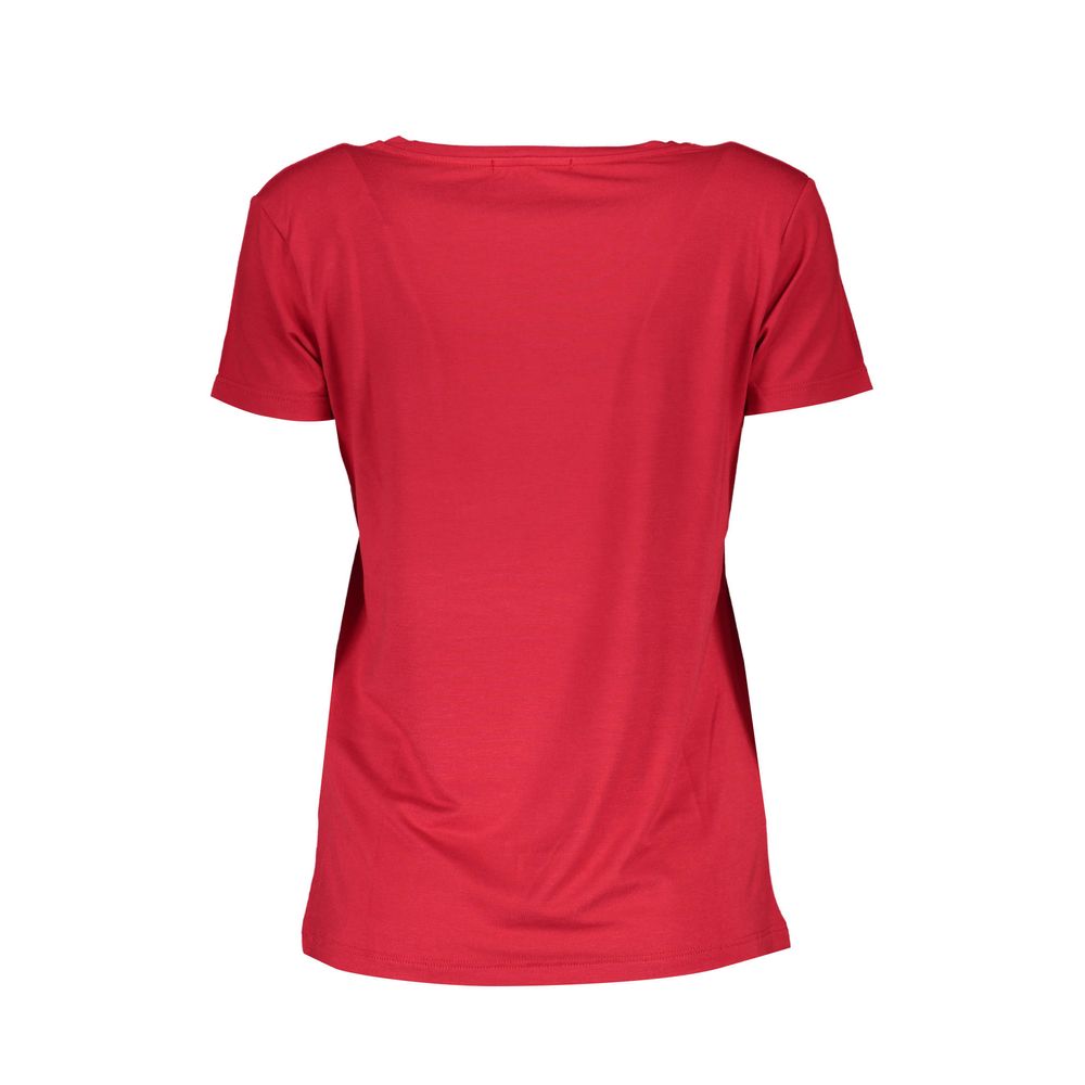 T-shirt femme rouge élasthanne Scervino Street