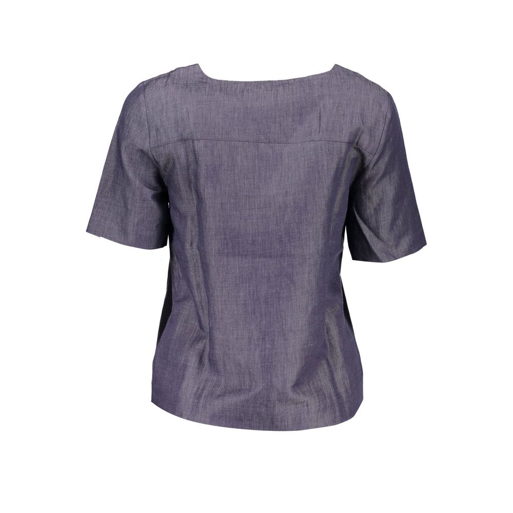 T-shirt unisexe en coton bleu Gant