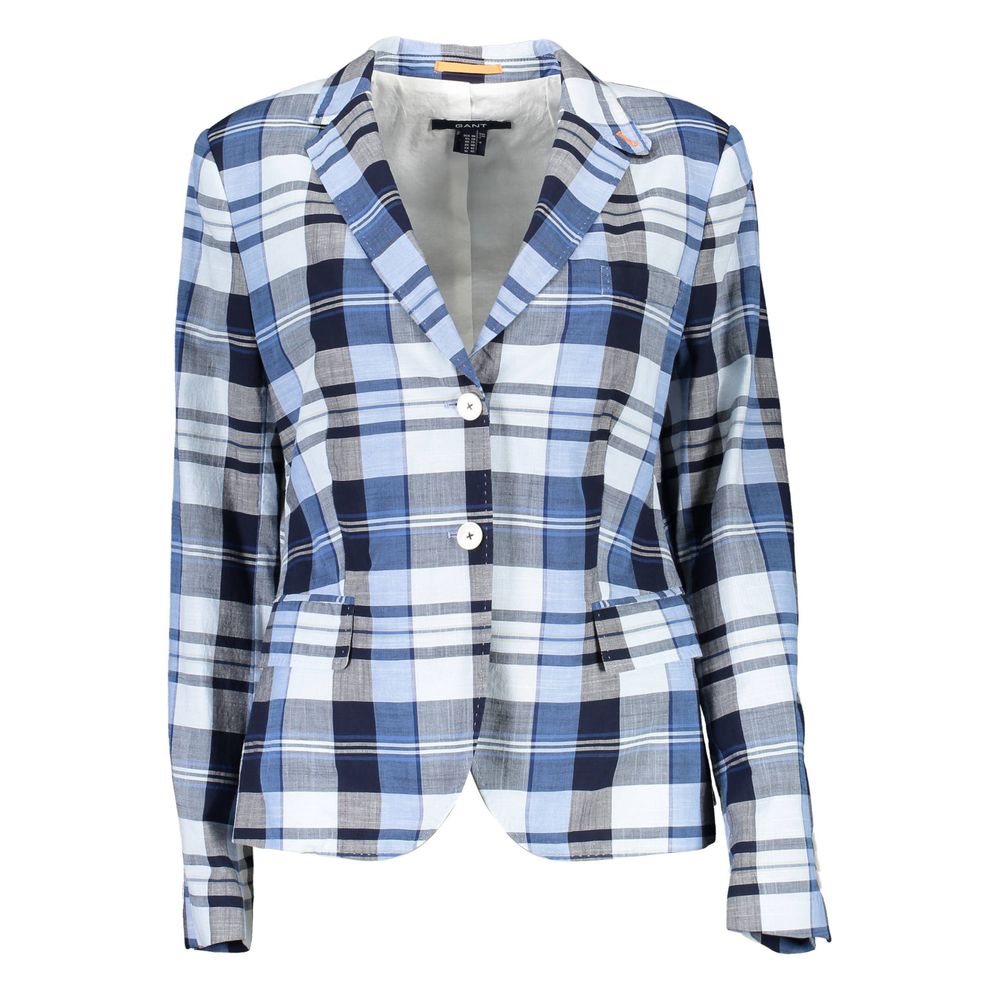 Veste femme en coton bleu clair Gant