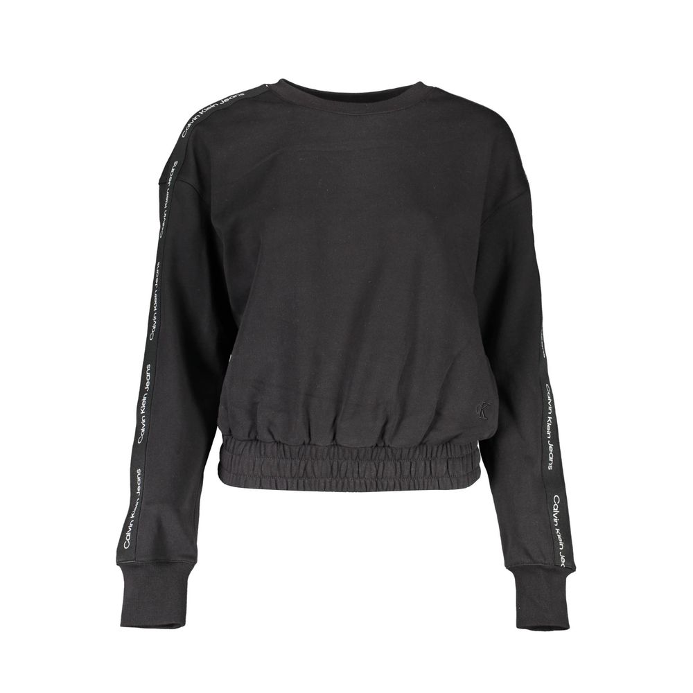 Calvin Klein Damen Pullover aus schwarzer Baumwolle