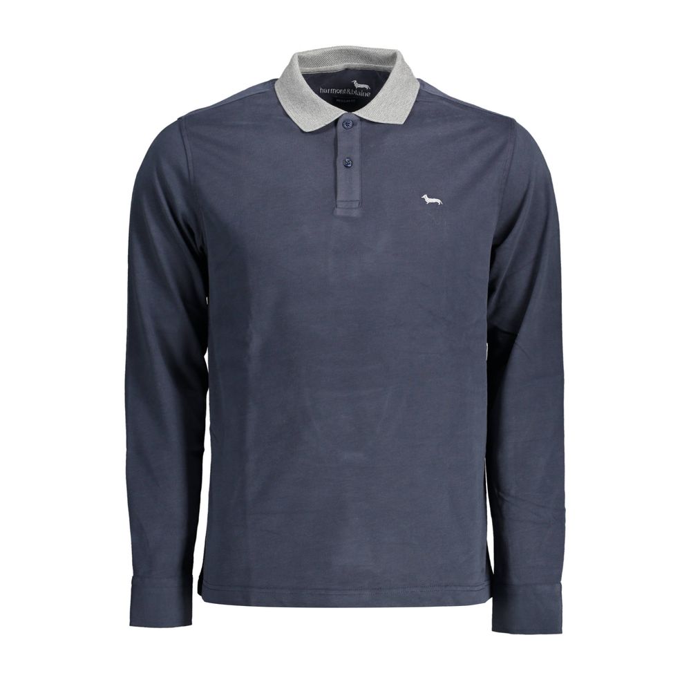 Harmont &amp; Blaine Herren Poloshirt aus blauer Baumwolle