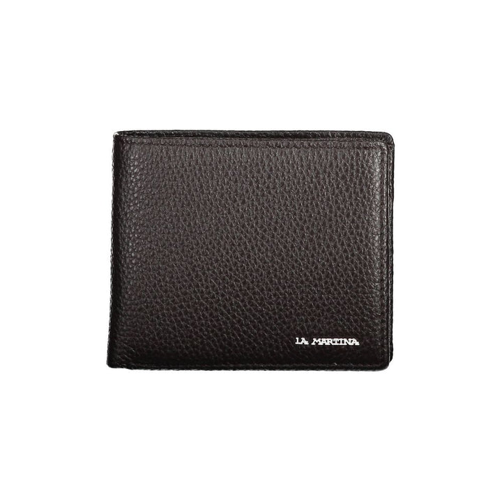 La Martina Brown Leather Men Wallet