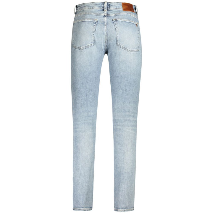Hugo Boss Hellblaue Baumwolle Herren Jeans