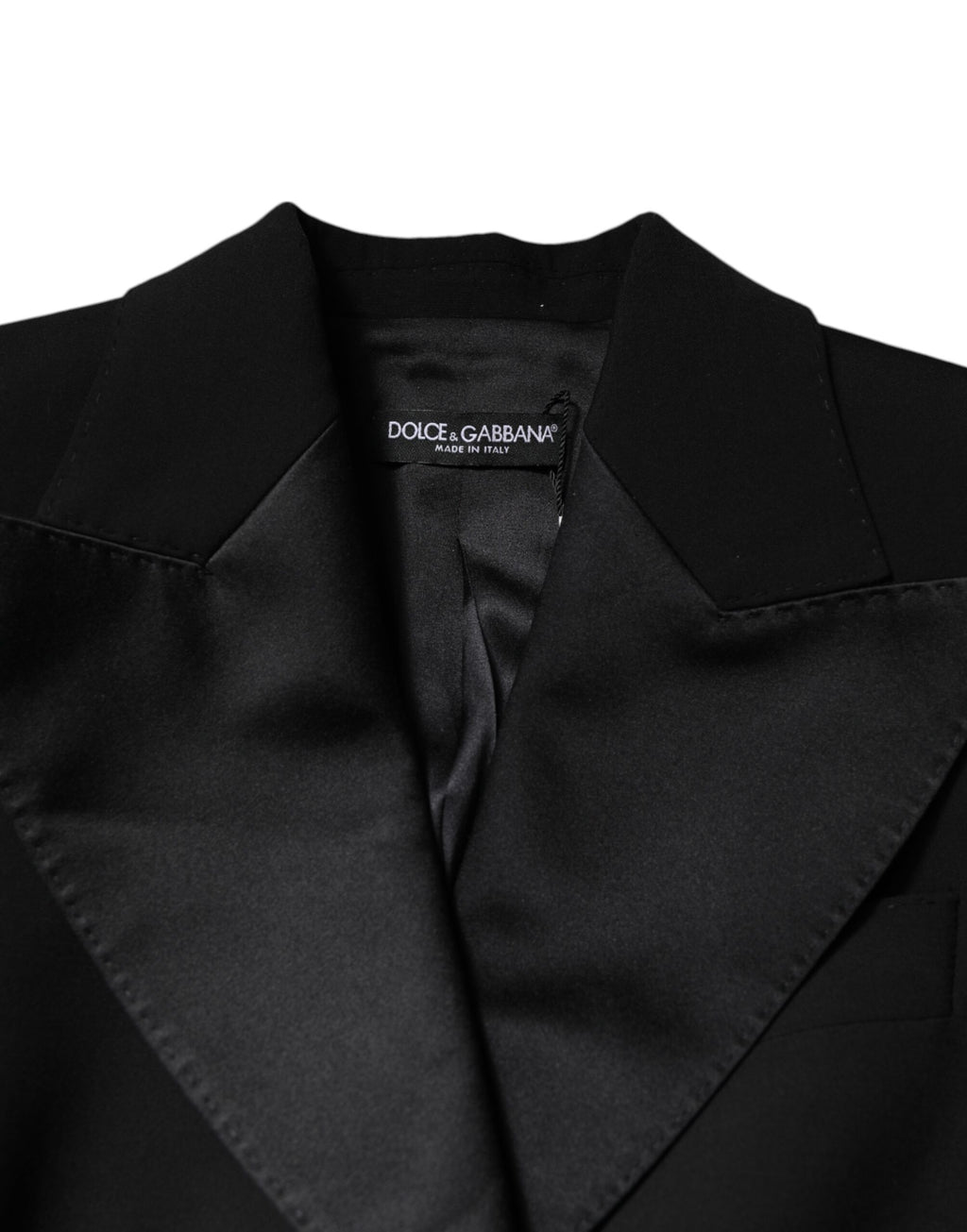 Dolce &amp; Gabbana Schwarzes Woll-Jumpsuit-Kleid Damen Manteljacke