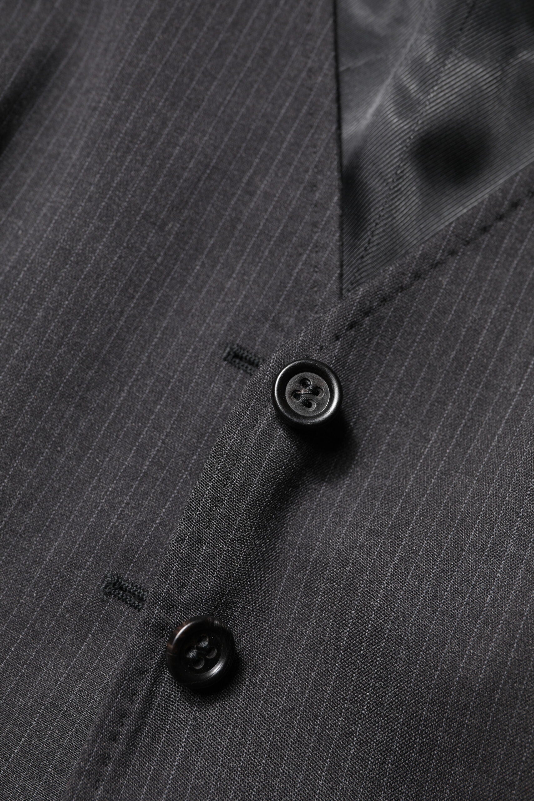 Dolce &amp; Gabbana – Schwarzes, gestreiftes, ärmelloses Westentop mit Knopfleiste