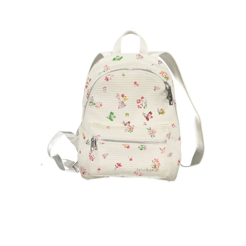 Desigual – Weißer Polyethylen-Rucksack