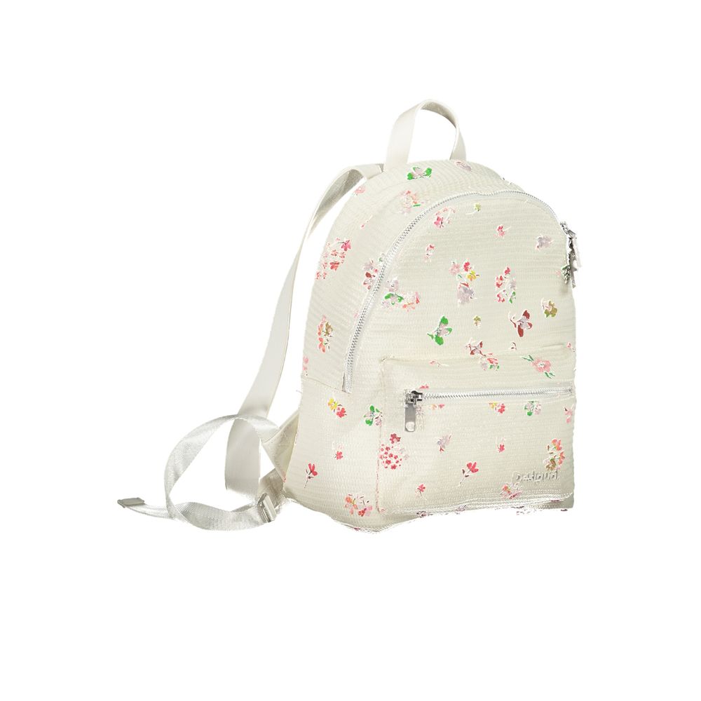 Desigual – Weißer Polyethylen-Rucksack