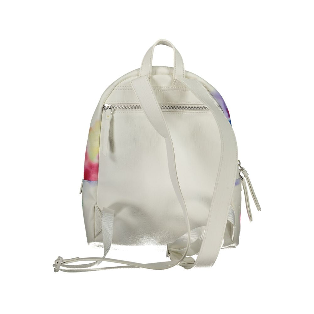 Desigual Weißer Polyester-Rucksack