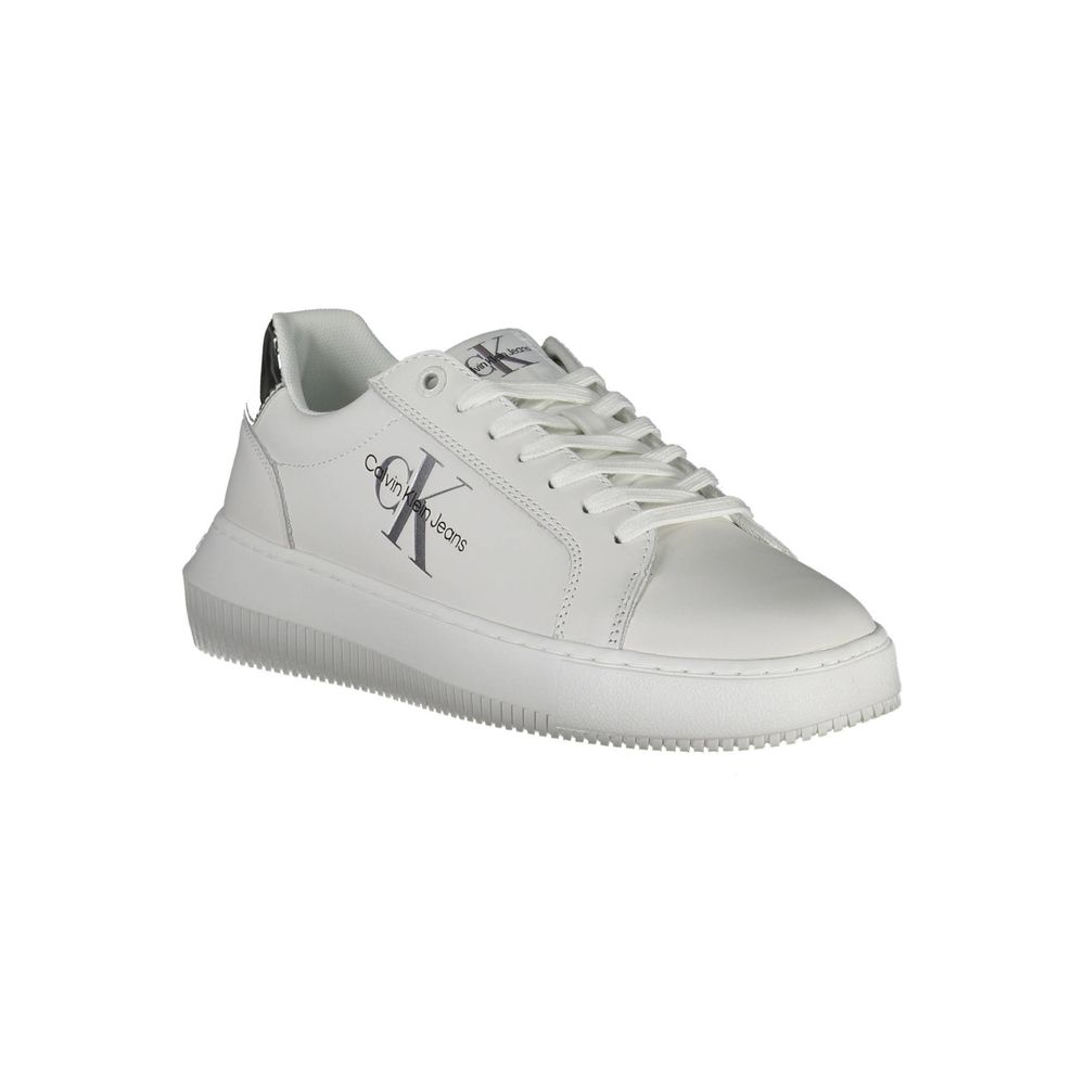 Calvin Klein Damen Sneaker aus weißem Leder