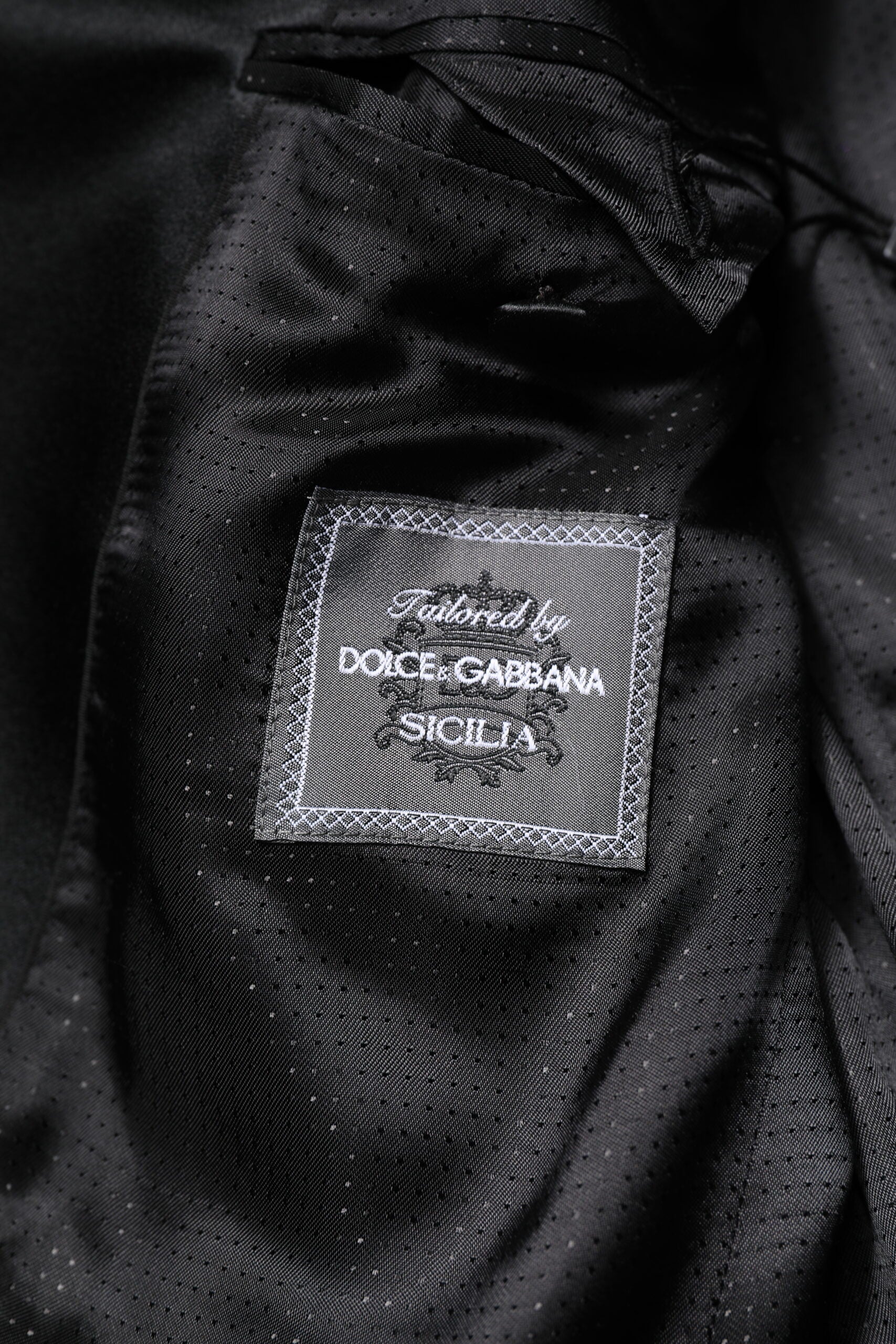 Dolce &amp; Gabbana Veste manteau violette à paillettes SICILIA
