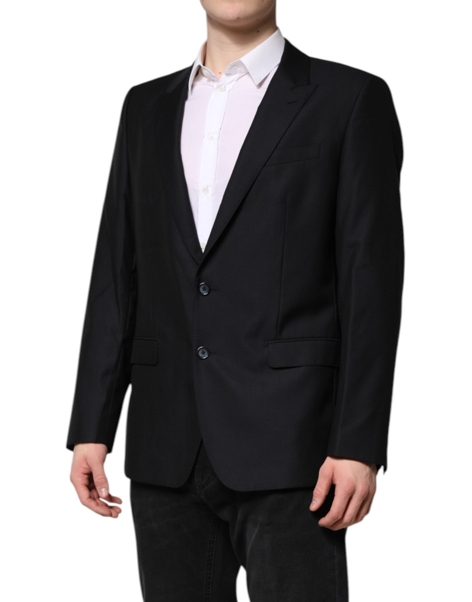 Veste blazer en laine bleu foncé MARTINI de Dolce &amp; Gabbana