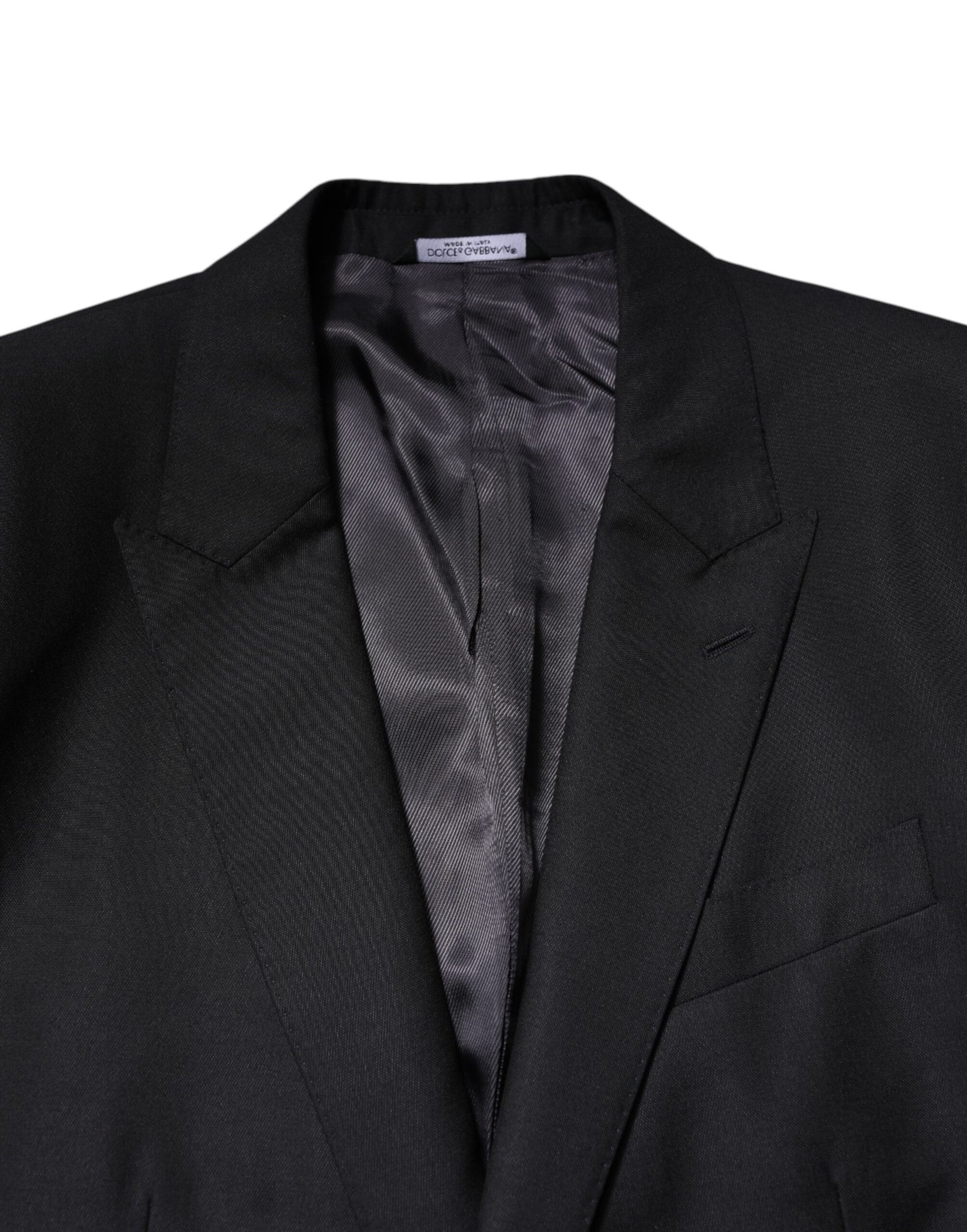 Dolce &amp; Gabbana Dunkelblauer MARTINI Wollblazer-Mantel
