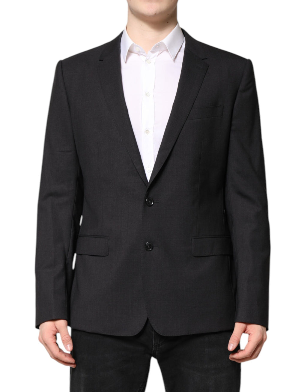 Veste simple boutonnage MARTINI gris foncé Dolce &amp; Gabbana