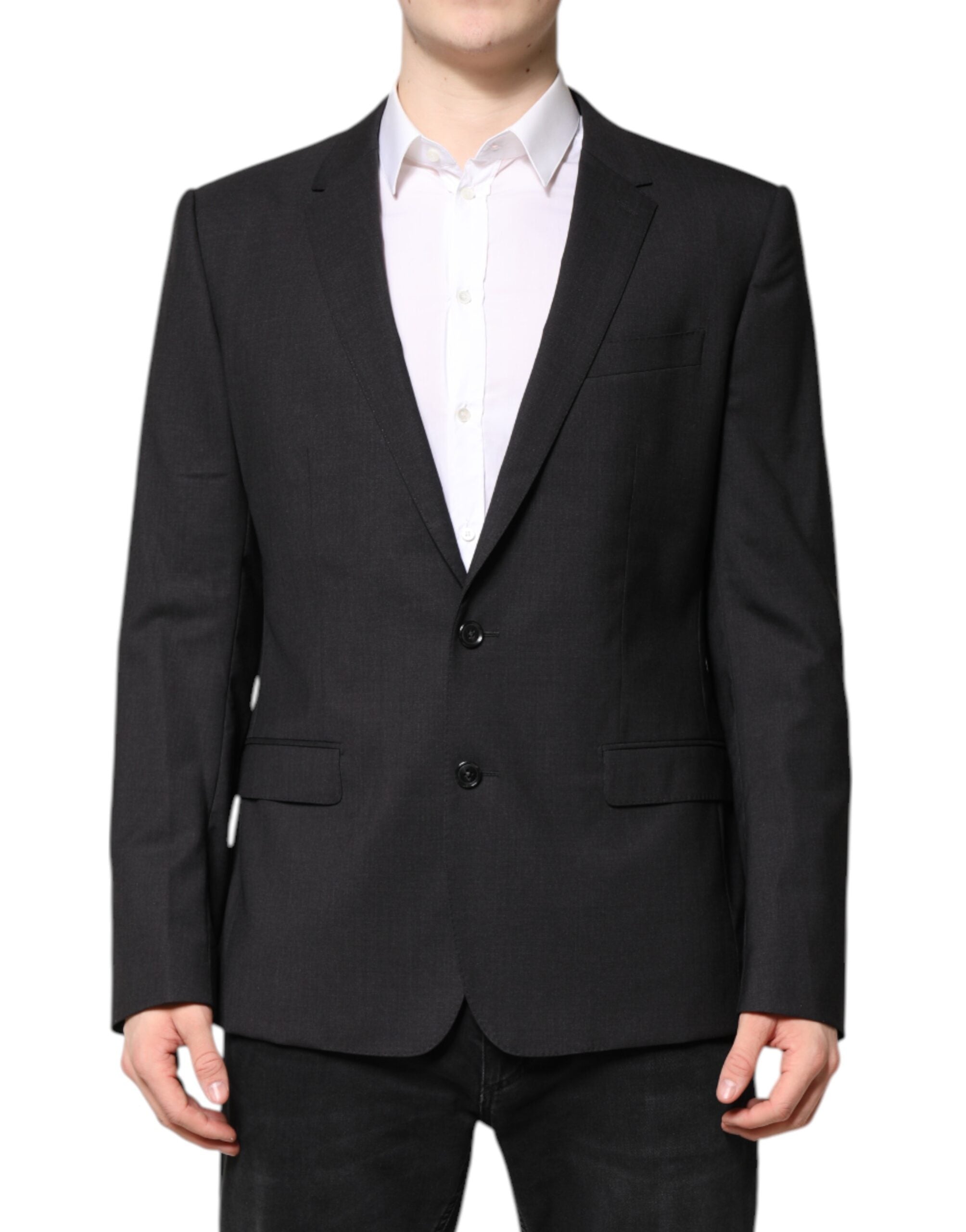 Veste simple boutonnage MARTINI gris foncé Dolce &amp; Gabbana