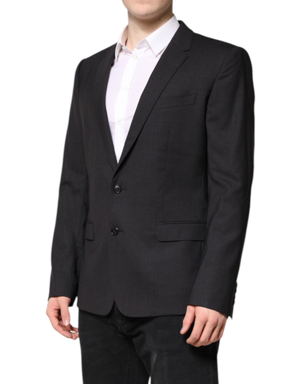 Veste simple boutonnage MARTINI gris foncé Dolce &amp; Gabbana