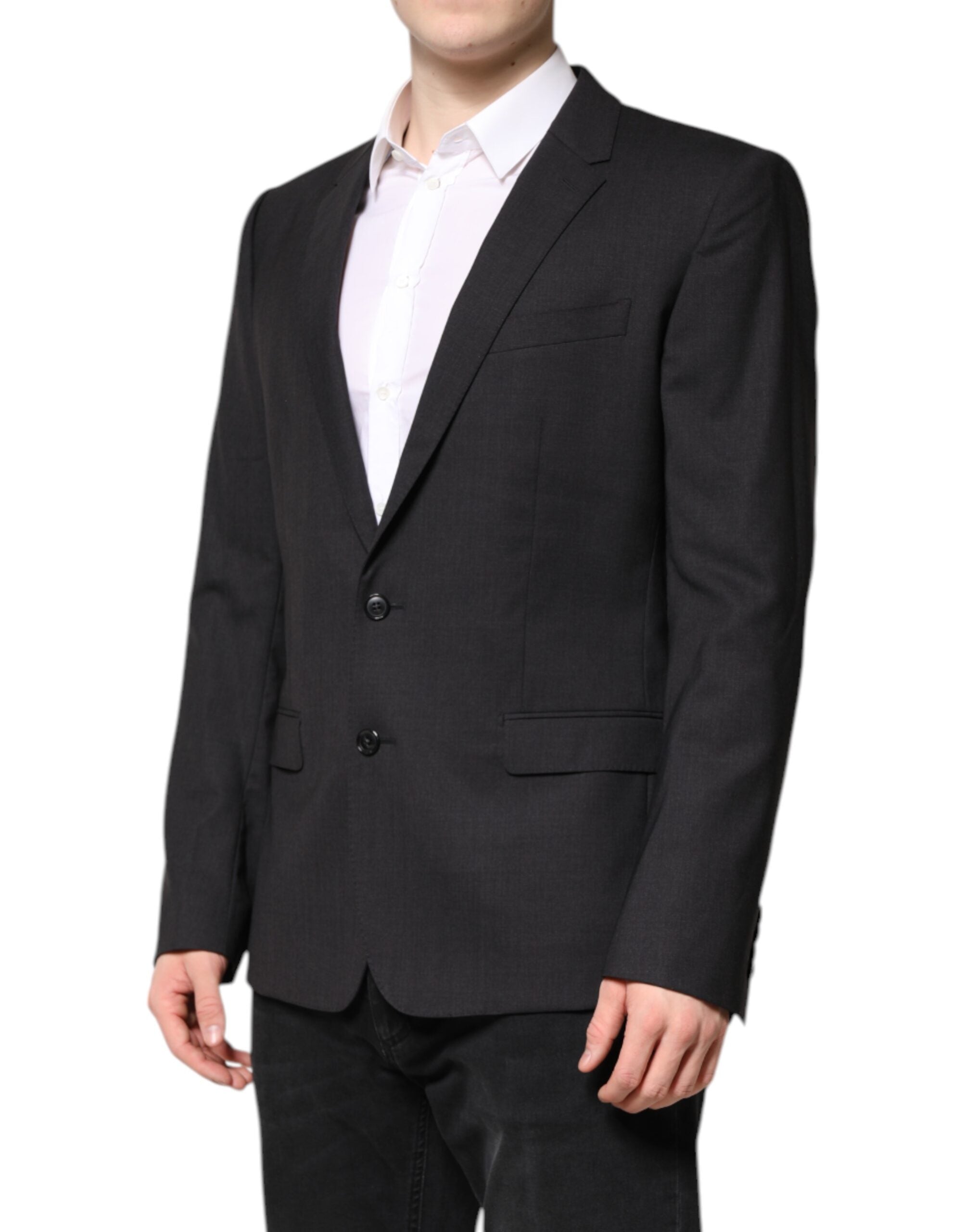 Veste simple boutonnage MARTINI gris foncé Dolce &amp; Gabbana