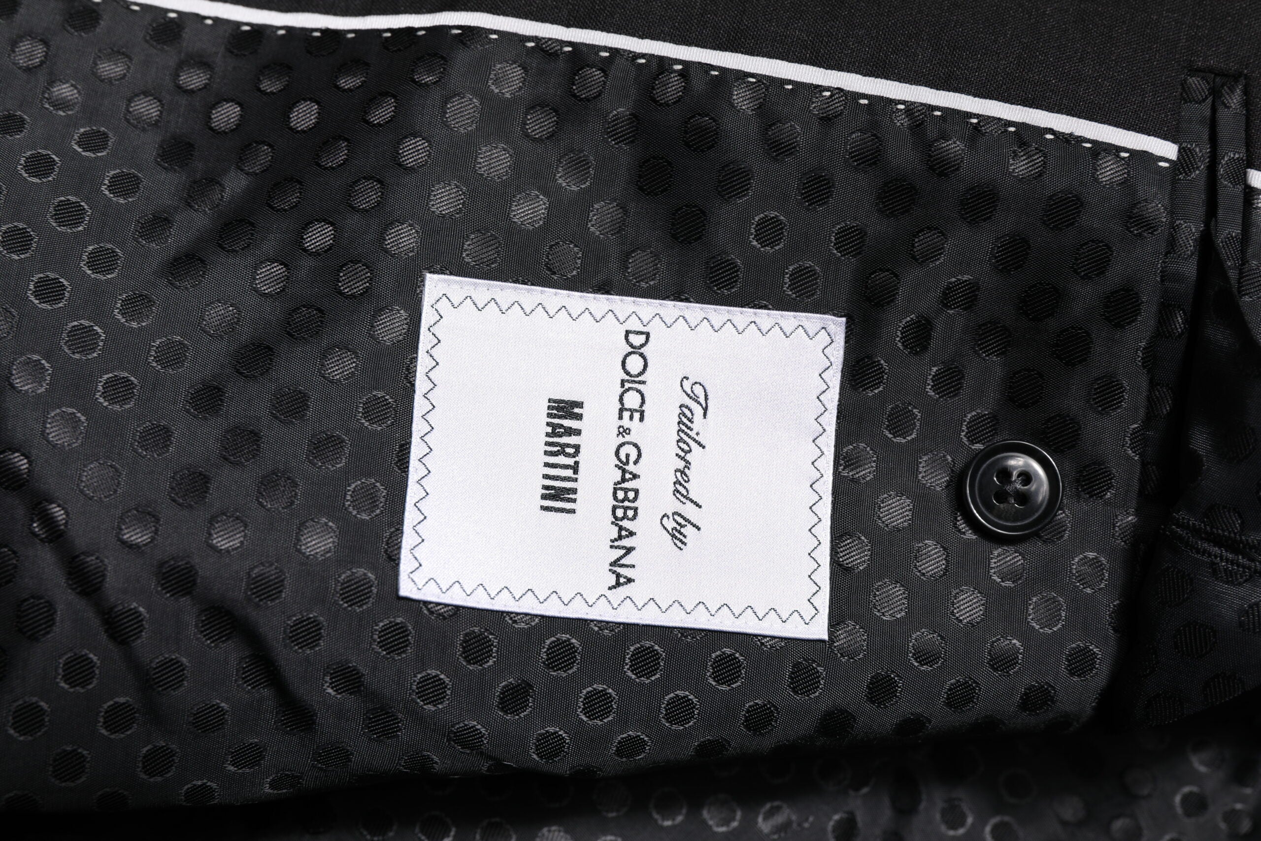Veste simple boutonnage MARTINI gris foncé Dolce &amp; Gabbana