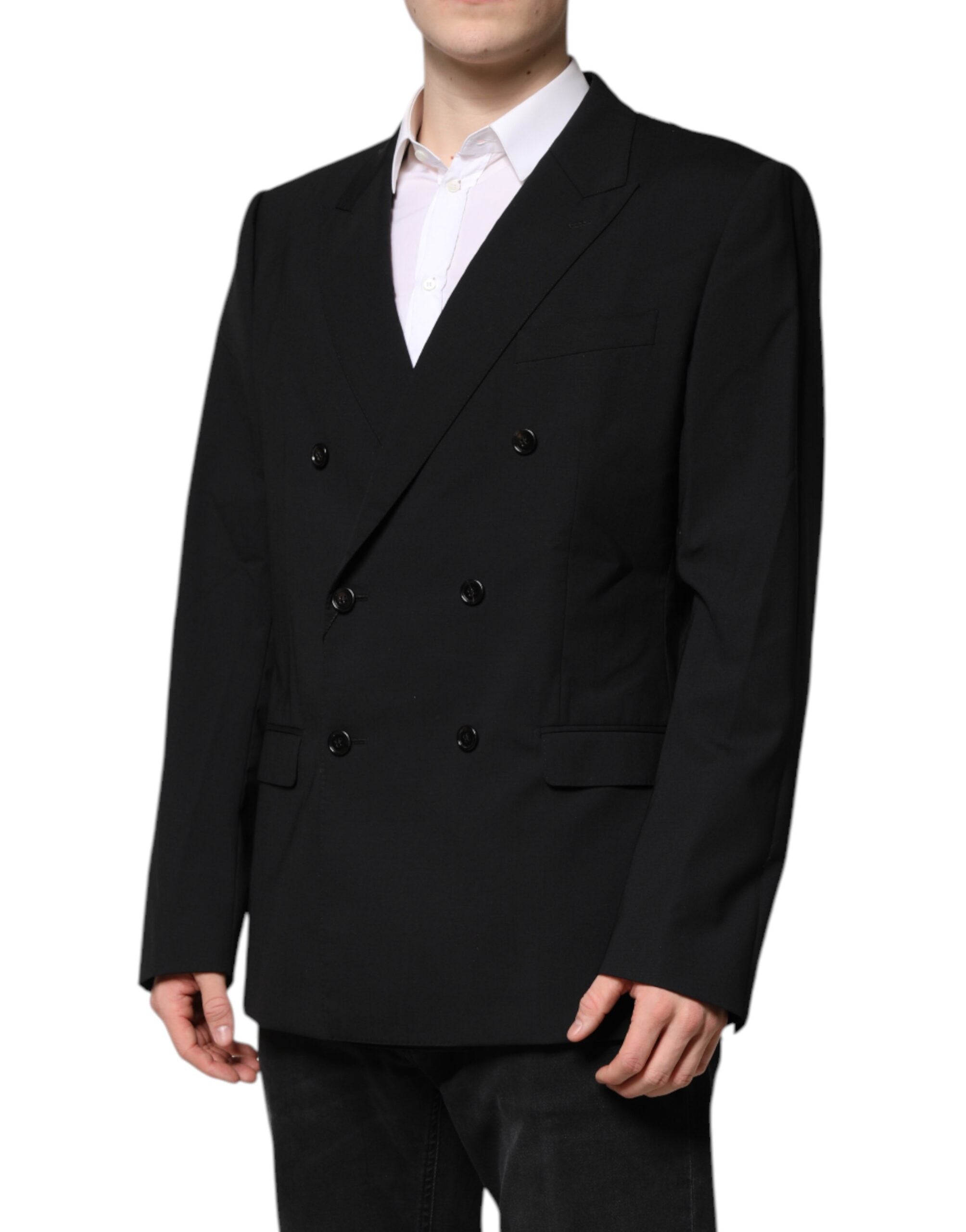 Veste de costume croisée noire MARTINI Dolce &amp; Gabbana