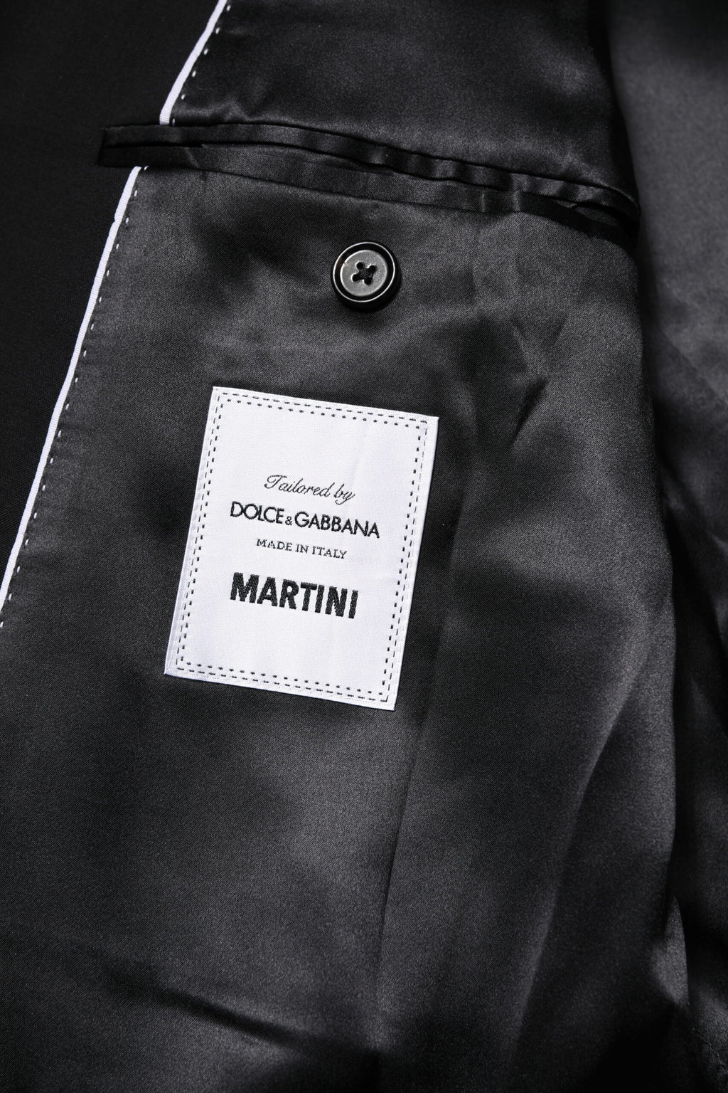 Veste de costume croisée noire MARTINI Dolce &amp; Gabbana