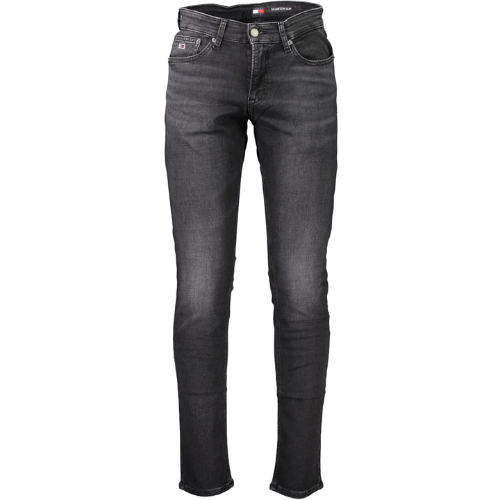 Tommy Hilfiger – Schwarze Jeans und Hose aus Baumwolle