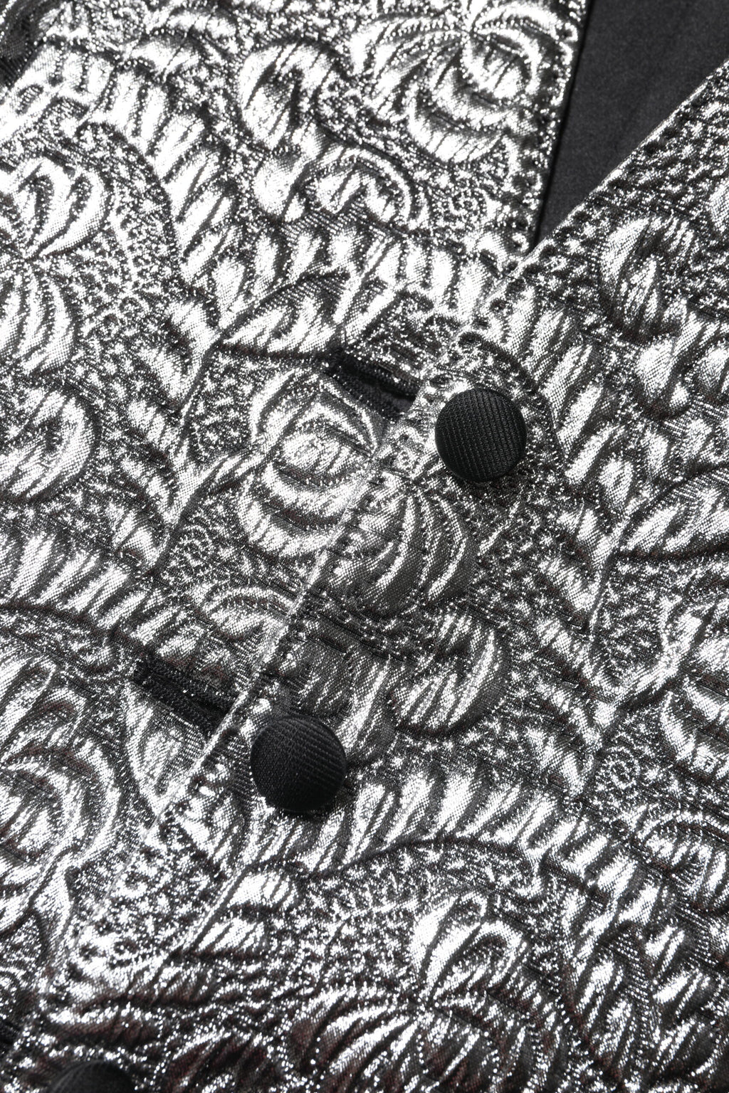 Dolce &amp; Gabbana – Ärmelloses Trägertop aus Jacquard mit Blumenmuster in Silber