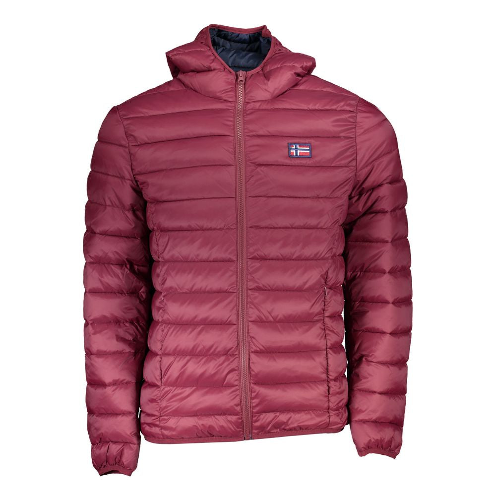 Veste à capuche rose chic Norvège 1963 avec appliqué unique