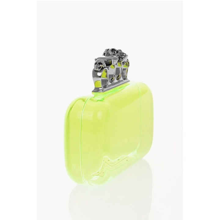 Alexander McQueen Yellow Polyester Clutch Bag