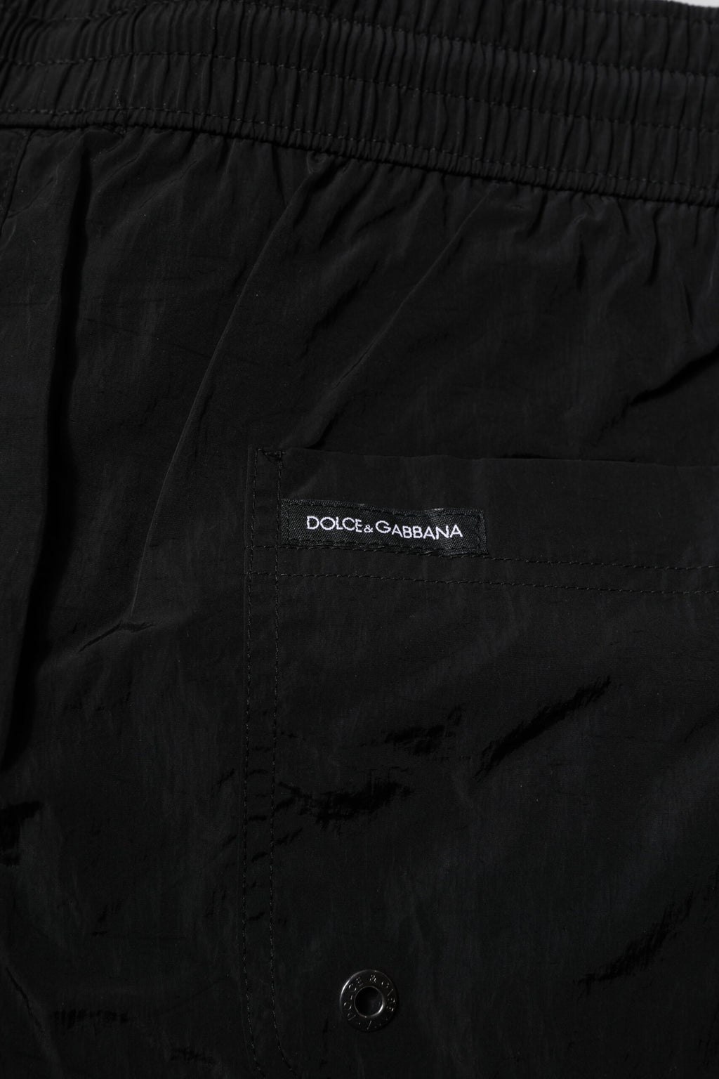 Dolce &amp; Gabbana Schwarze Polyester-Strandmode für Herren