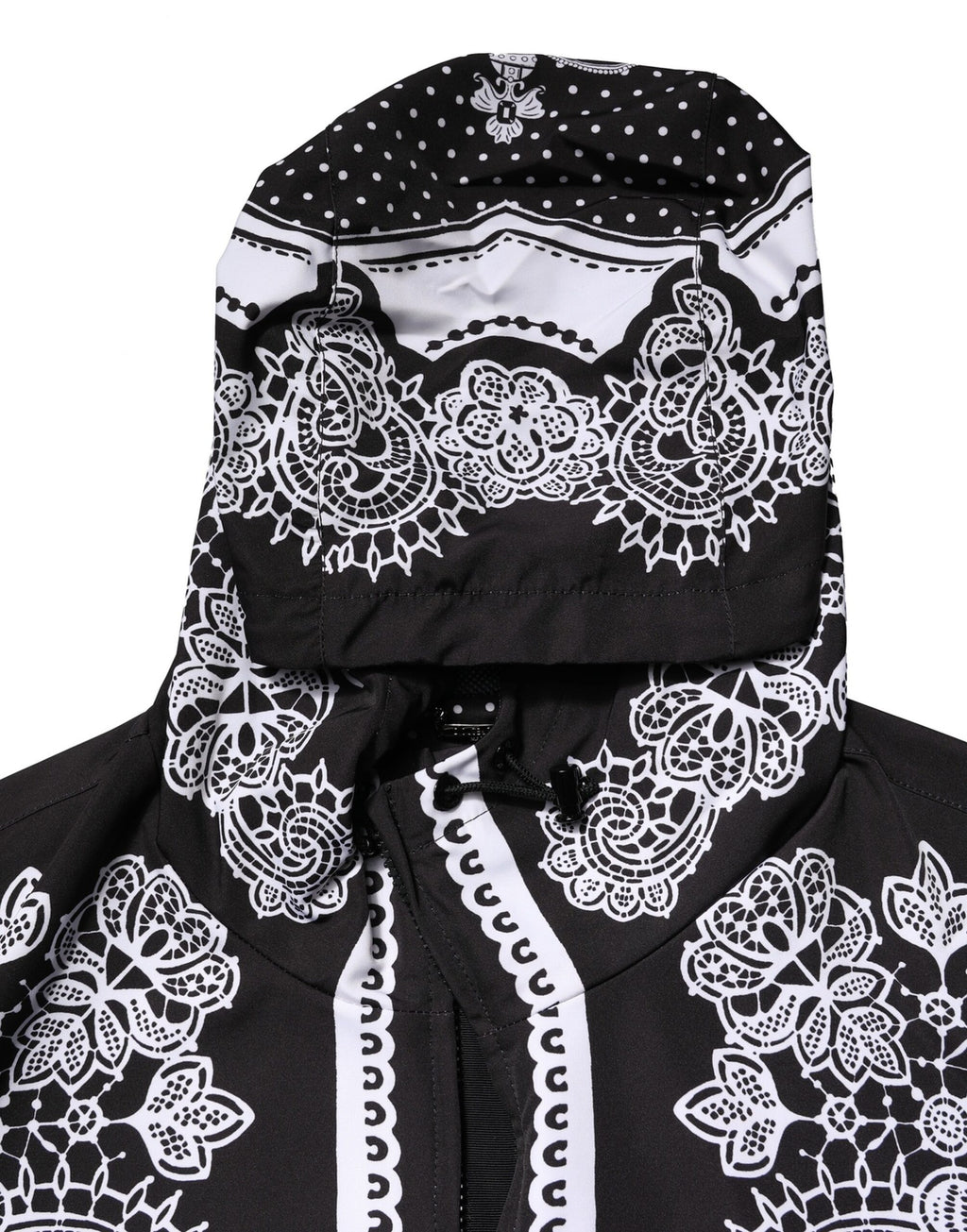 Dolce &amp; Gabbana Blouson aviateur à capuche noir à imprimé bandana