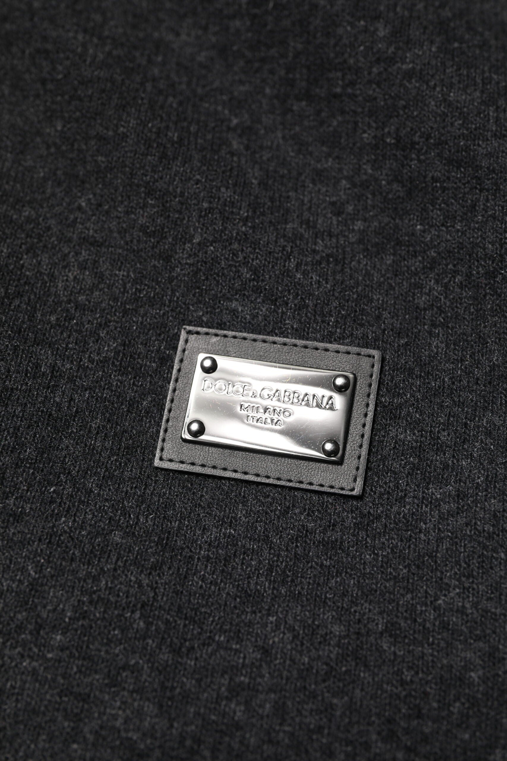 Veste bomber à capuche noire Dolce &amp; Gabbana avec logo DG
